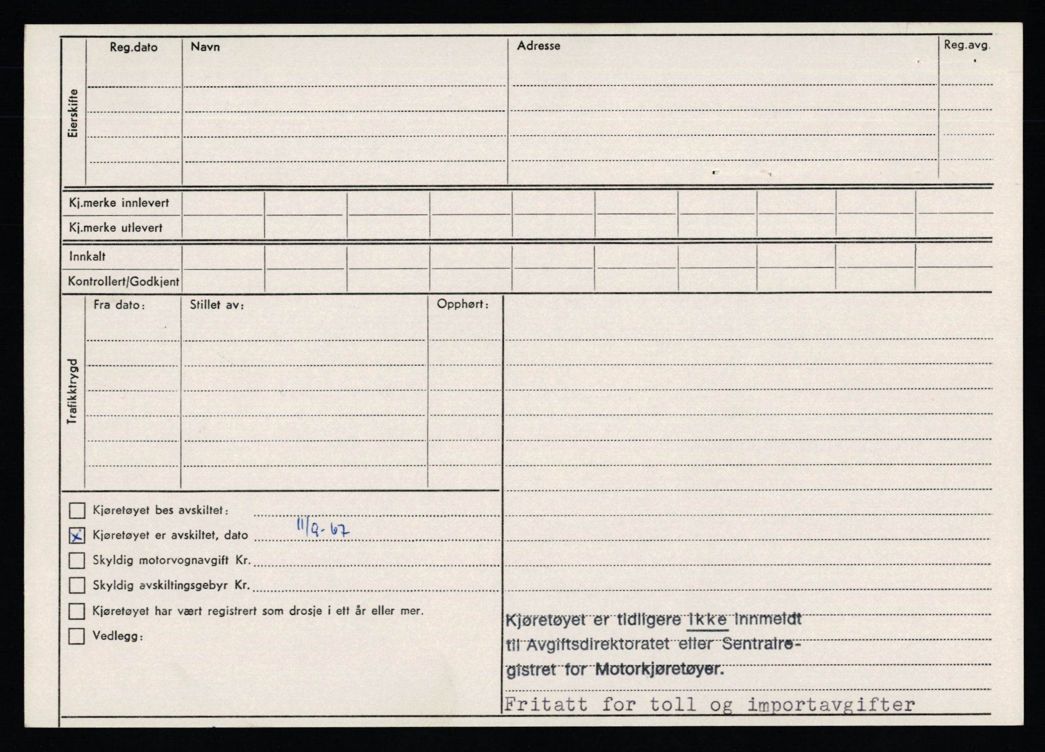 Stavanger trafikkstasjon, AV/SAST-A-101942/0/F/L0020: L-11000 - L-11499, 1930-1971, s. 1963