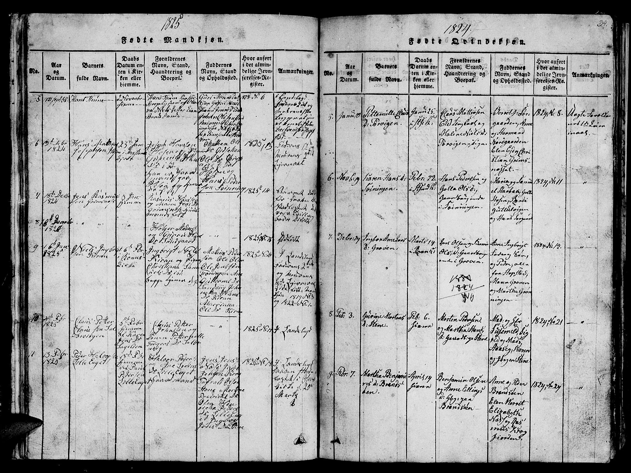 Ministerialprotokoller, klokkerbøker og fødselsregistre - Sør-Trøndelag, SAT/A-1456/657/L0714: Klokkerbok nr. 657C01, 1818-1868, s. 34