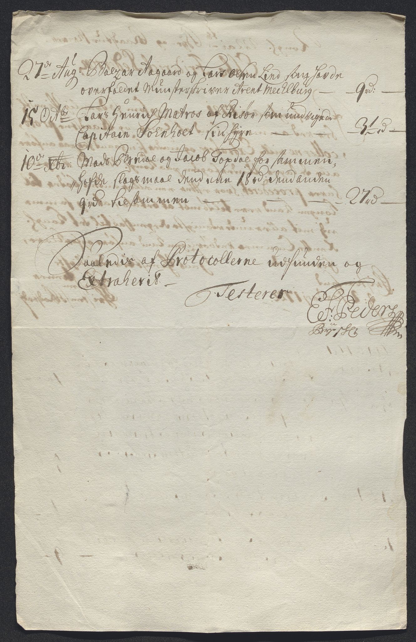 Rentekammeret inntil 1814, Reviderte regnskaper, Byregnskaper, AV/RA-EA-4066/R/Rm/L0286: [M19] Sikt og sakefall, 1719-1727, s. 78