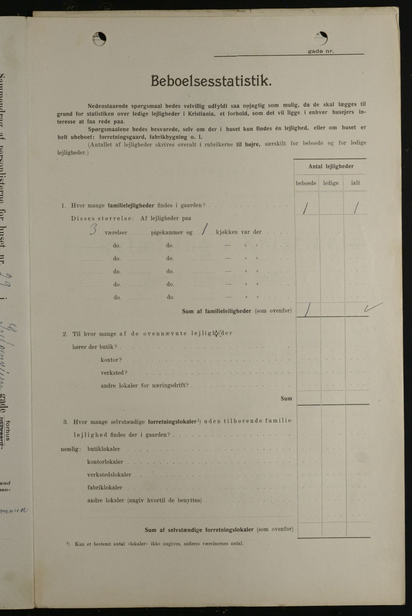 OBA, Kommunal folketelling 1.2.1908 for Kristiania kjøpstad, 1908, s. 26729