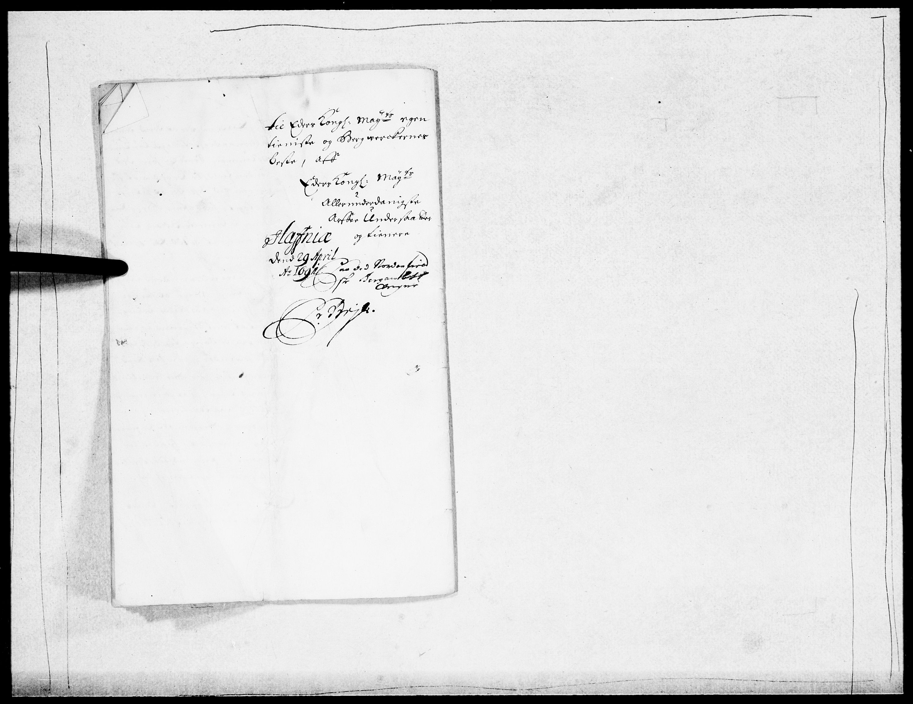 Danske Kanselli 1572-1799, AV/RA-EA-3023/F/Fc/Fcc/Fcca/L0045: Norske innlegg 1572-1799, 1691-1693, s. 19