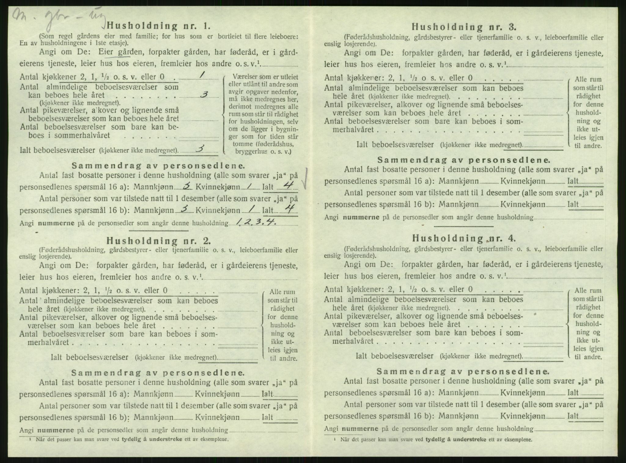 SAT, Folketelling 1920 for 1833 Mo herred, 1920, s. 181