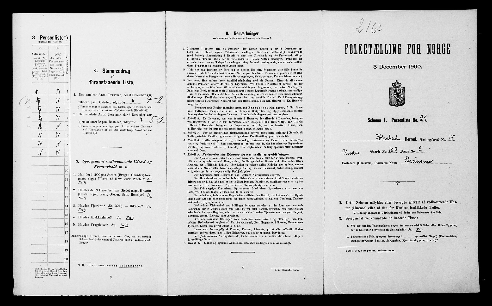 SATØ, Folketelling 1900 for 1917 Ibestad herred, 1900, s. 2075