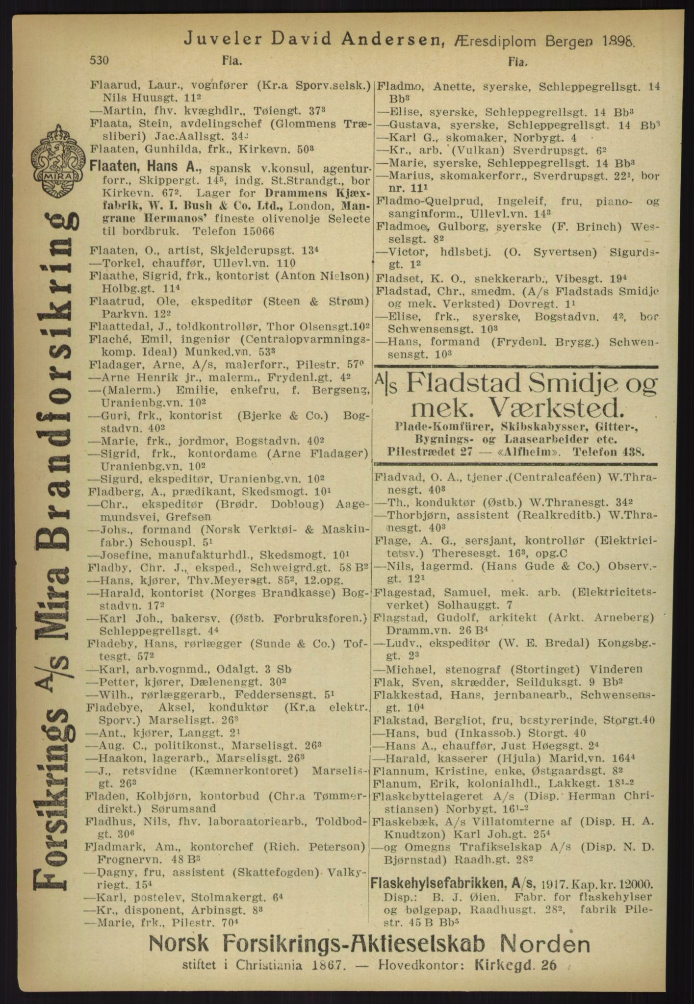 Kristiania/Oslo adressebok, PUBL/-, 1918, s. 555