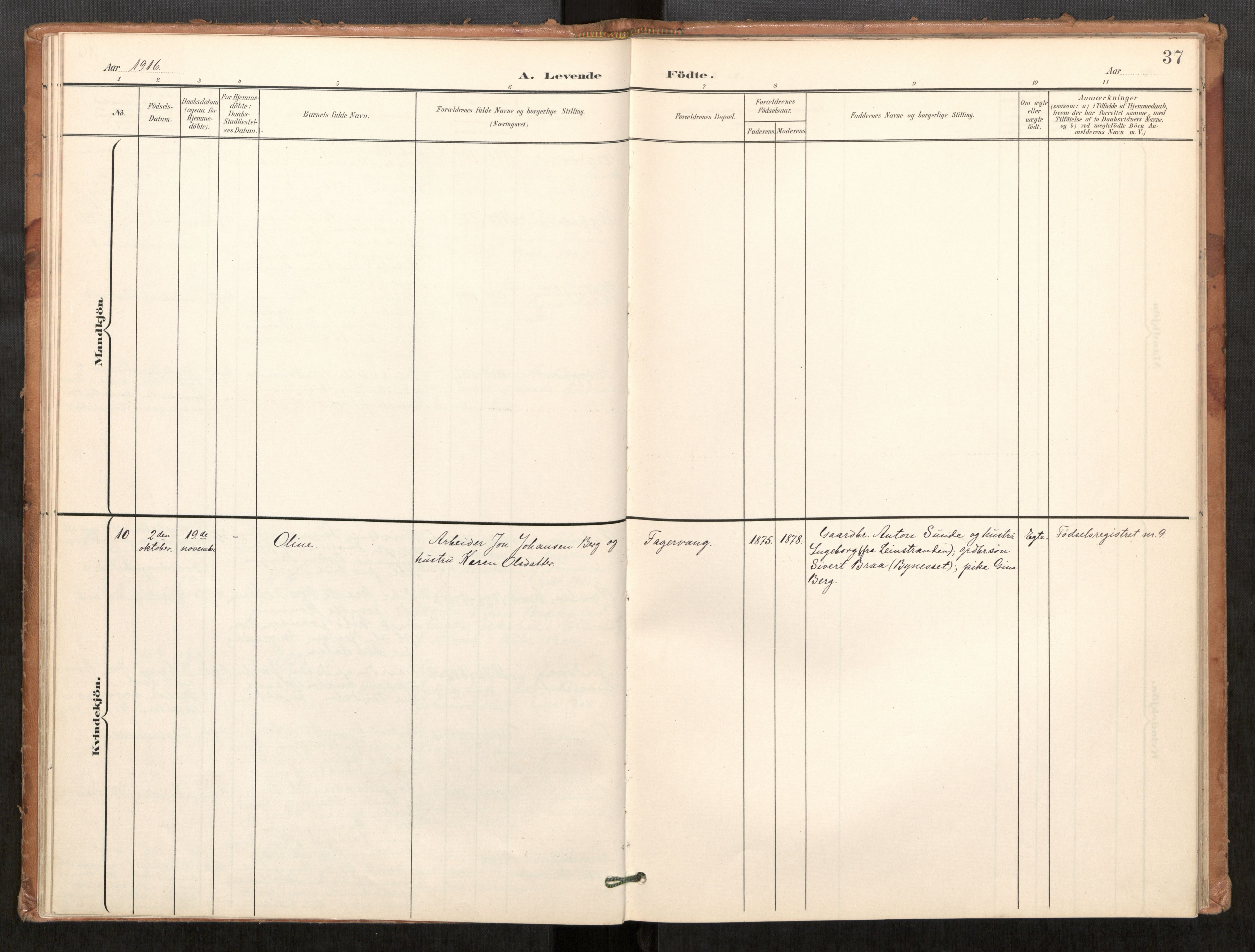 Klæbu sokneprestkontor, SAT/A-1112: Ministerialbok nr. 2, 1900-1916, s. 37