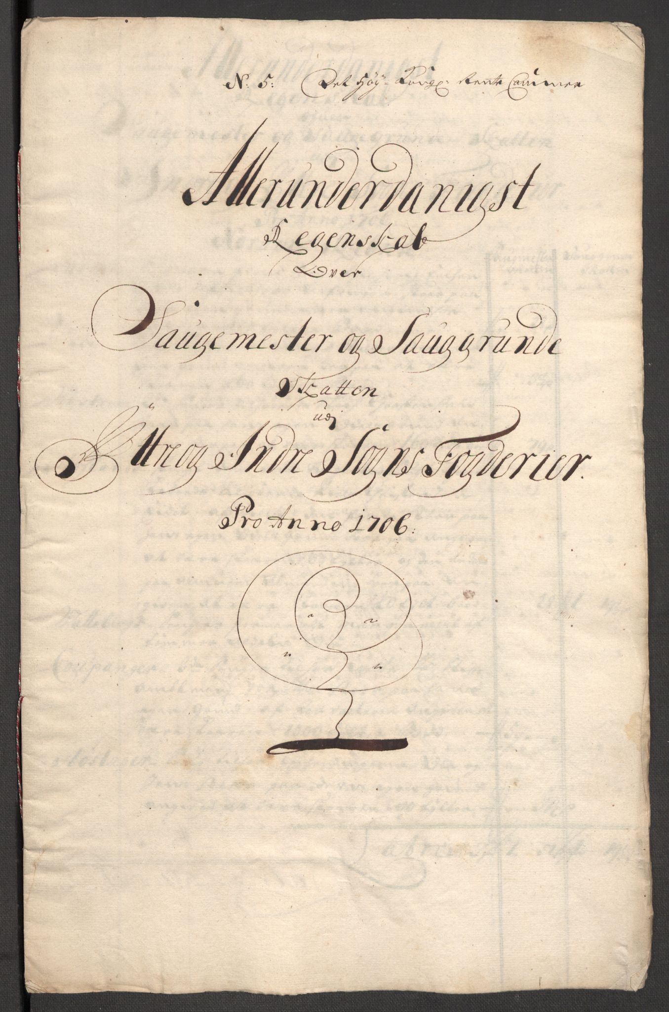 Rentekammeret inntil 1814, Reviderte regnskaper, Fogderegnskap, RA/EA-4092/R52/L3314: Fogderegnskap Sogn, 1705-1707, s. 346
