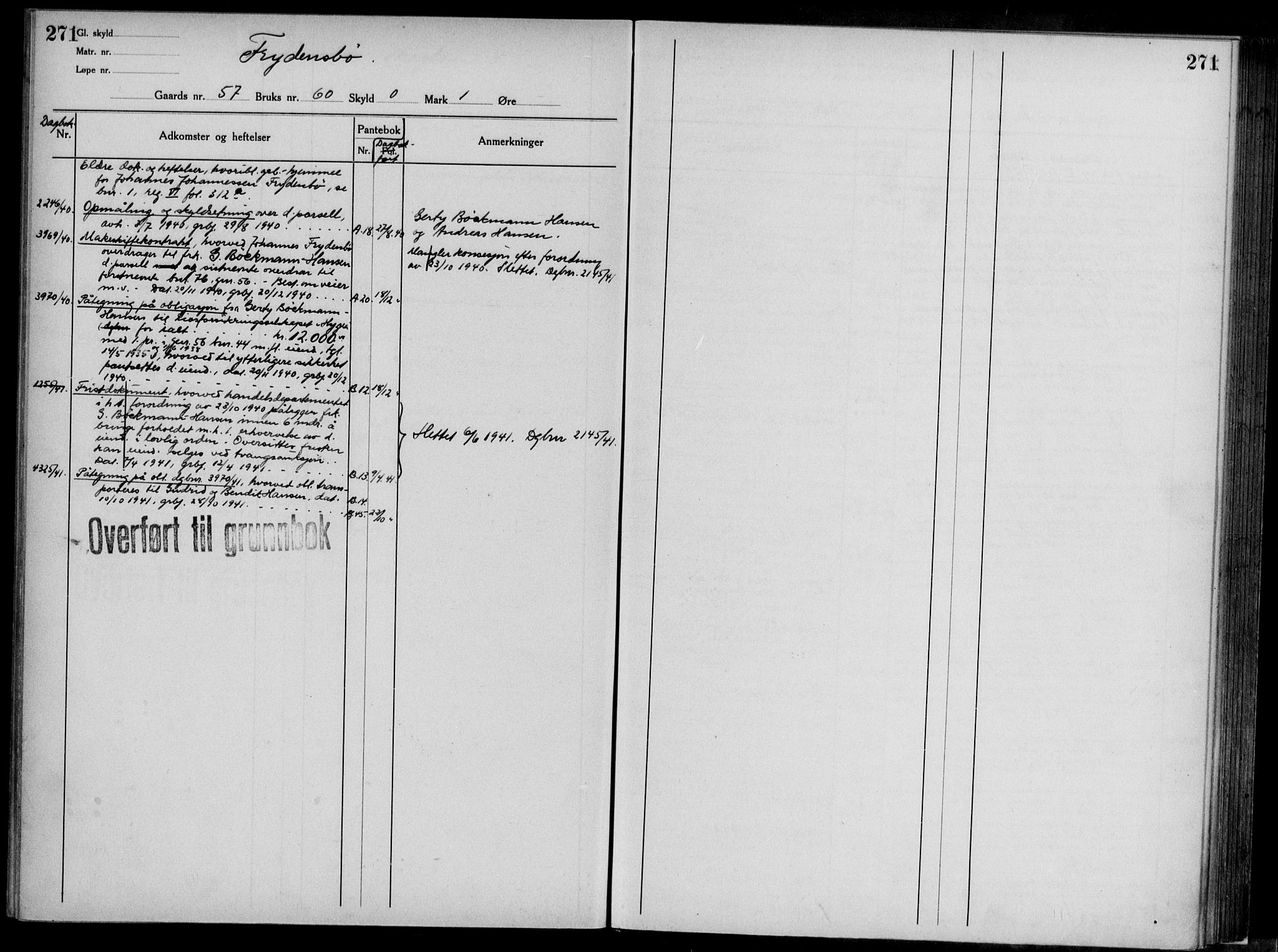 Midhordland sorenskriveri, AV/SAB-A-3001/1/G/Ga/Gab/L0117: Panteregister nr. II.A.b.117, s. 271