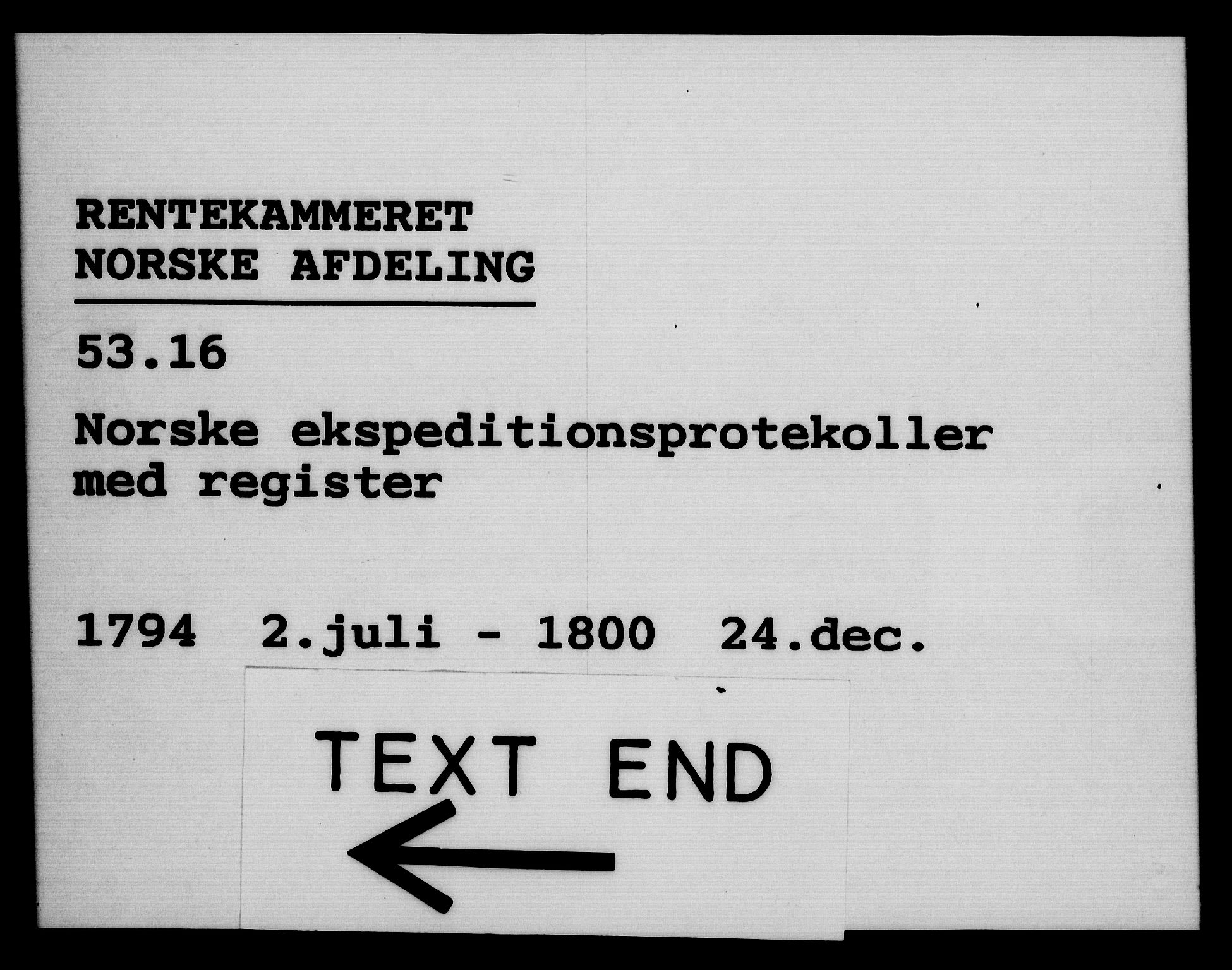 Rentekammeret, Kammerkanselliet, RA/EA-3111/G/Gg/Gga/L0016: Norsk ekspedisjonsprotokoll med register (merket RK 53.16), 1794-1800, s. 519