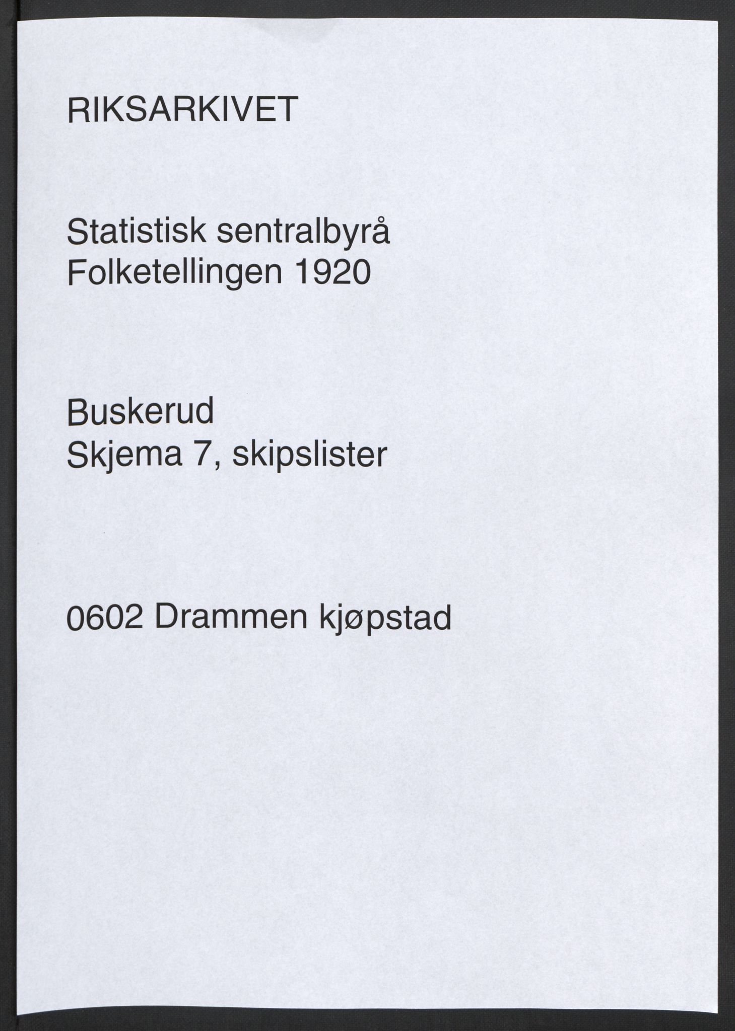 SAKO, Folketelling 1920 for 0602 Drammen kjøpstad, 1920, s. 71745