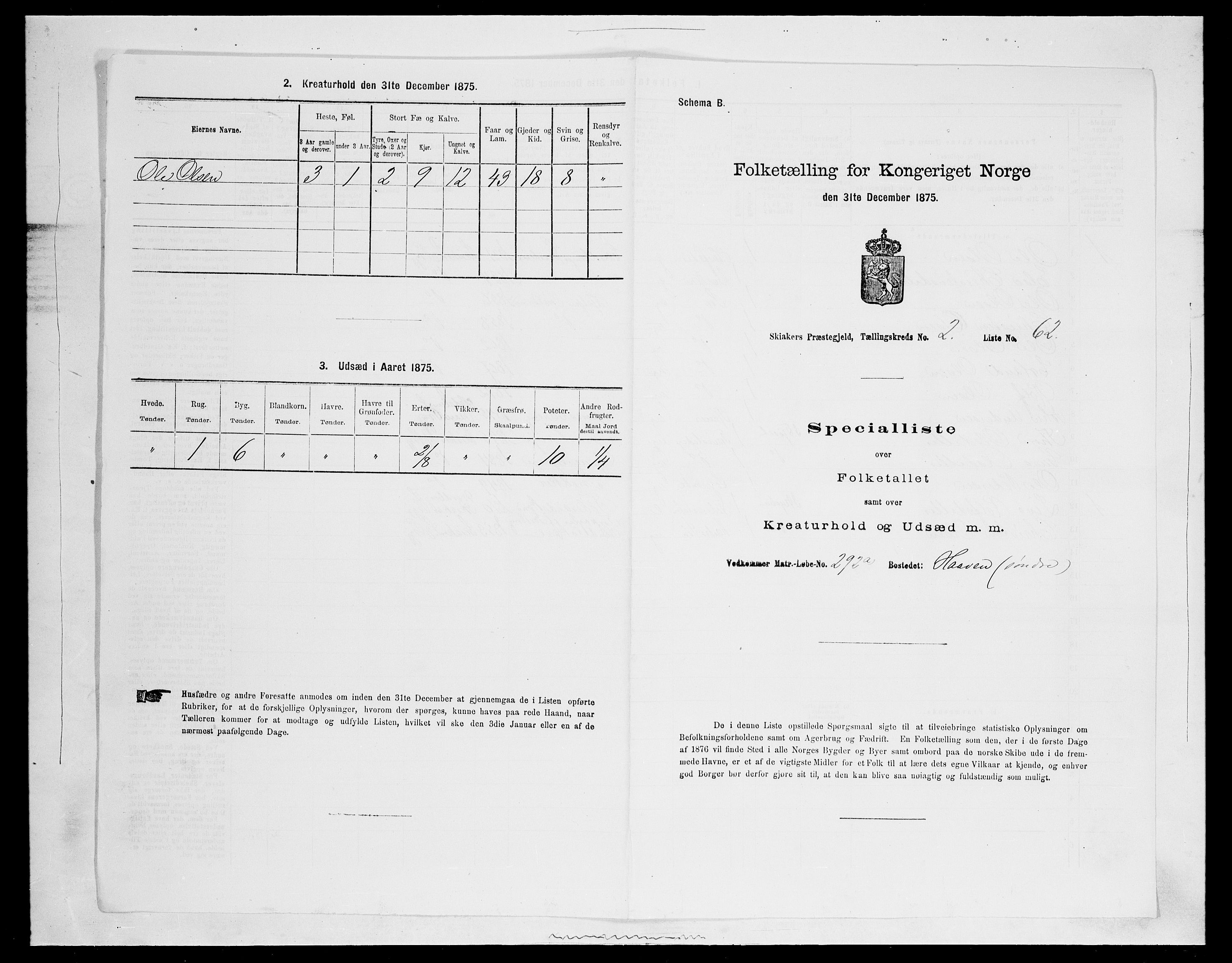 SAH, Folketelling 1875 for 0513P Skjåk prestegjeld, 1875, s. 286