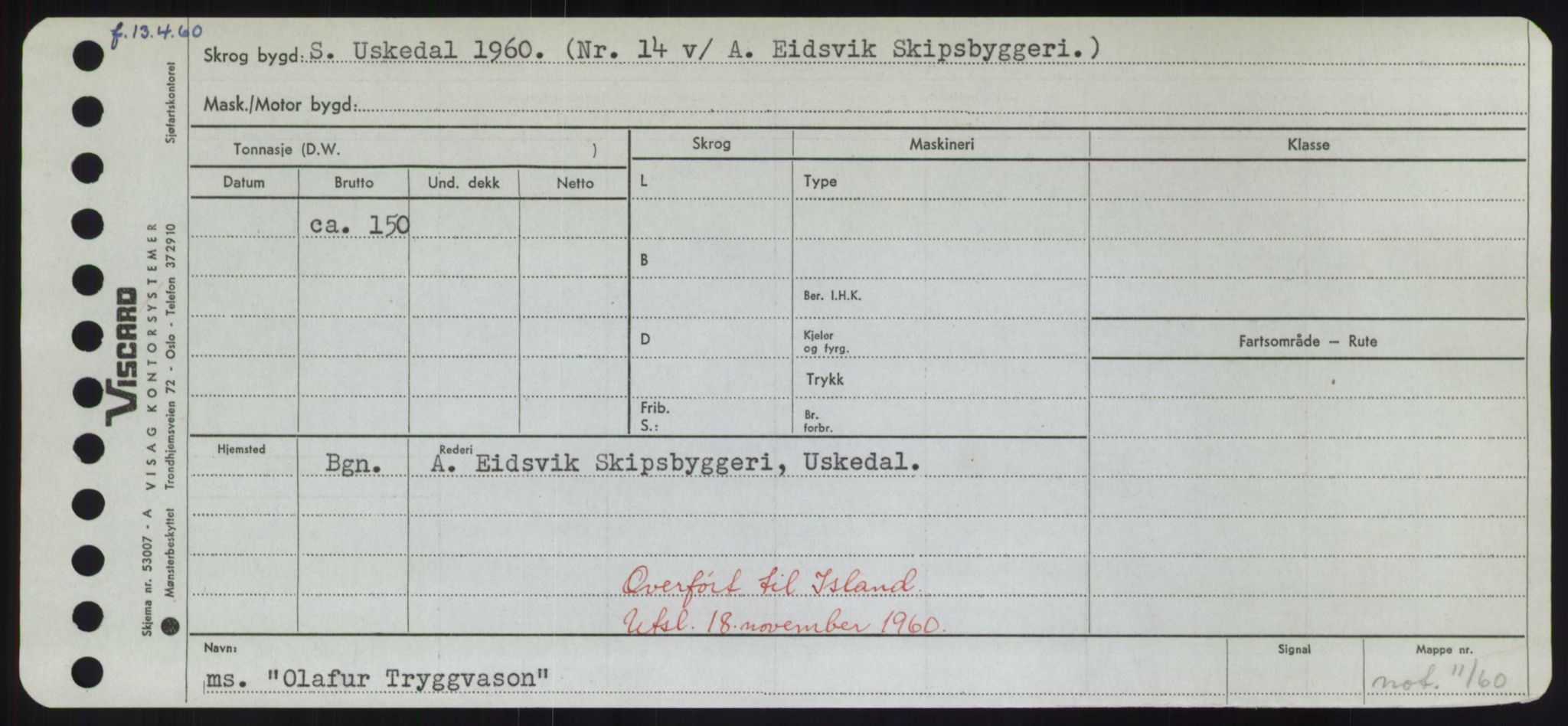 Sjøfartsdirektoratet med forløpere, Skipsmålingen, AV/RA-S-1627/H/Hd/L0028: Fartøy, O, s. 175