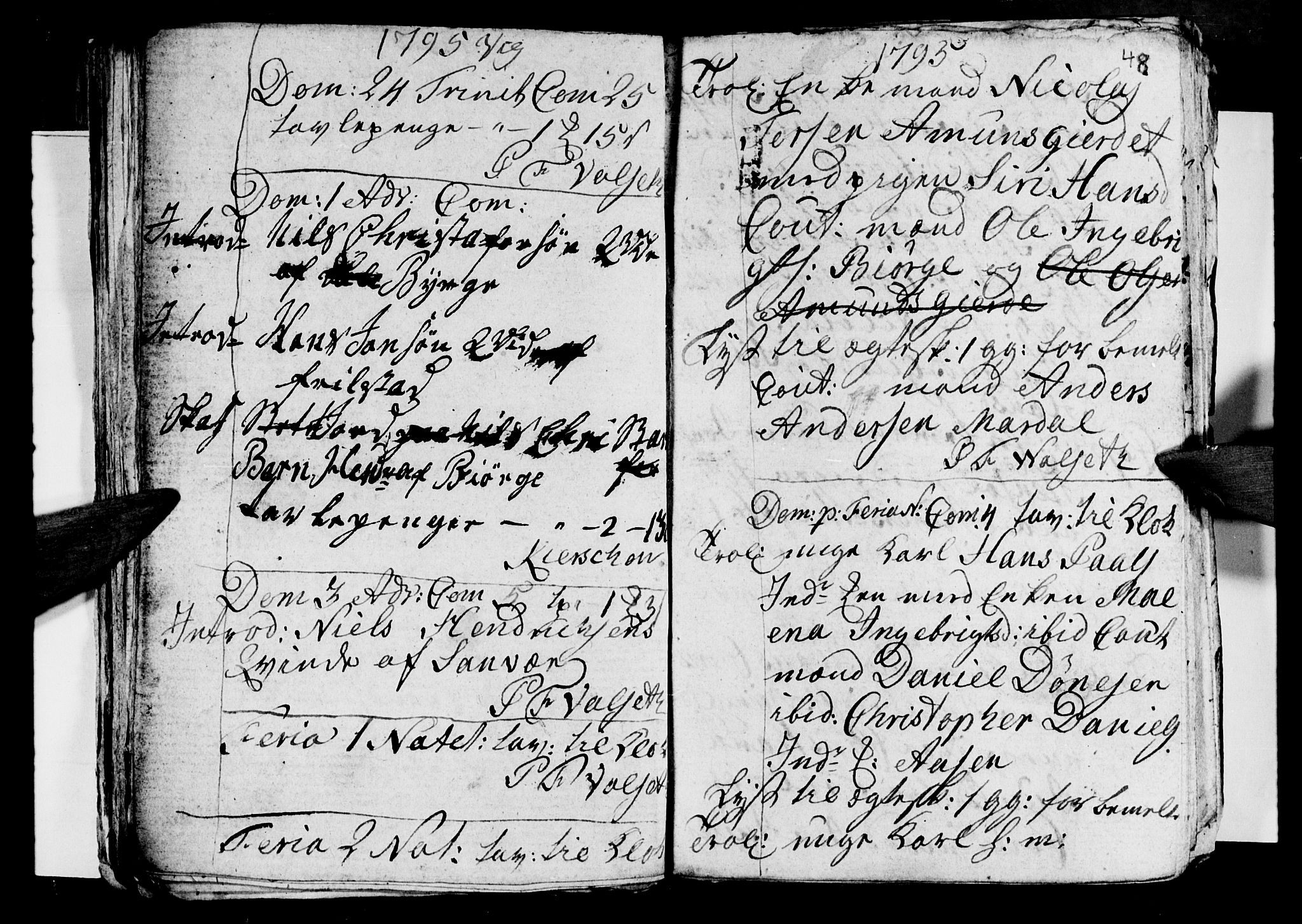 Ministerialprotokoller, klokkerbøker og fødselsregistre - Nordland, AV/SAT-A-1459/812/L0184: Klokkerbok nr. 812C02, 1793-1809, s. 48