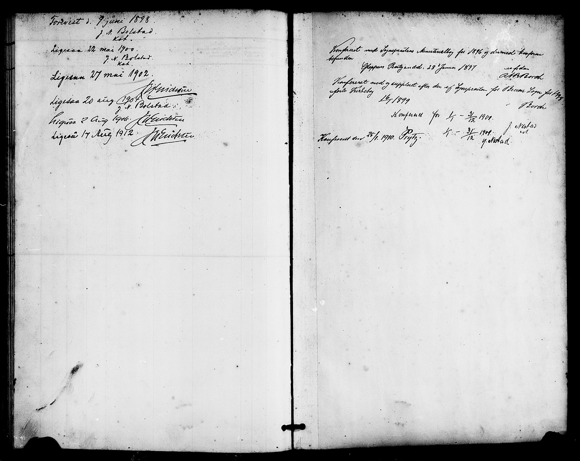 Gloppen sokneprestembete, AV/SAB-A-80101/H/Hab/Habc/L0002: Klokkerbok nr. C 2, 1896-1910, s. 149