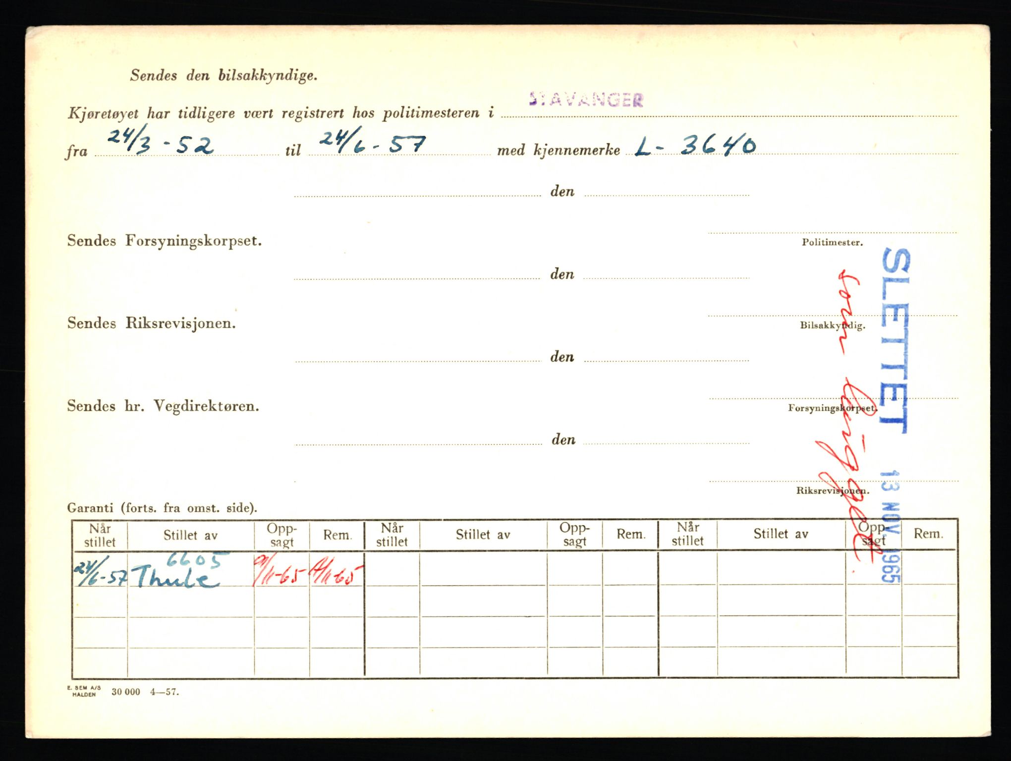 Stavanger trafikkstasjon, AV/SAST-A-101942/0/F/L0026: L-14000 - L-14599, 1930-1971, s. 40