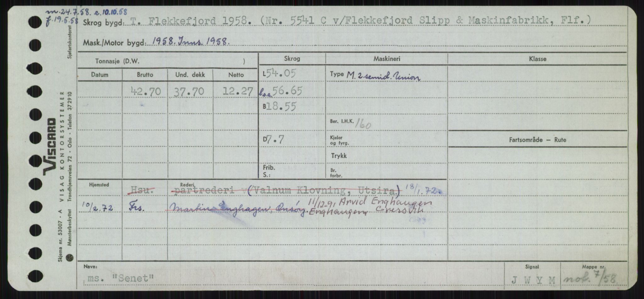 Sjøfartsdirektoratet med forløpere, Skipsmålingen, RA/S-1627/H/Ha/L0005/0001: Fartøy, S-Sven / Fartøy, S-Skji, s. 323