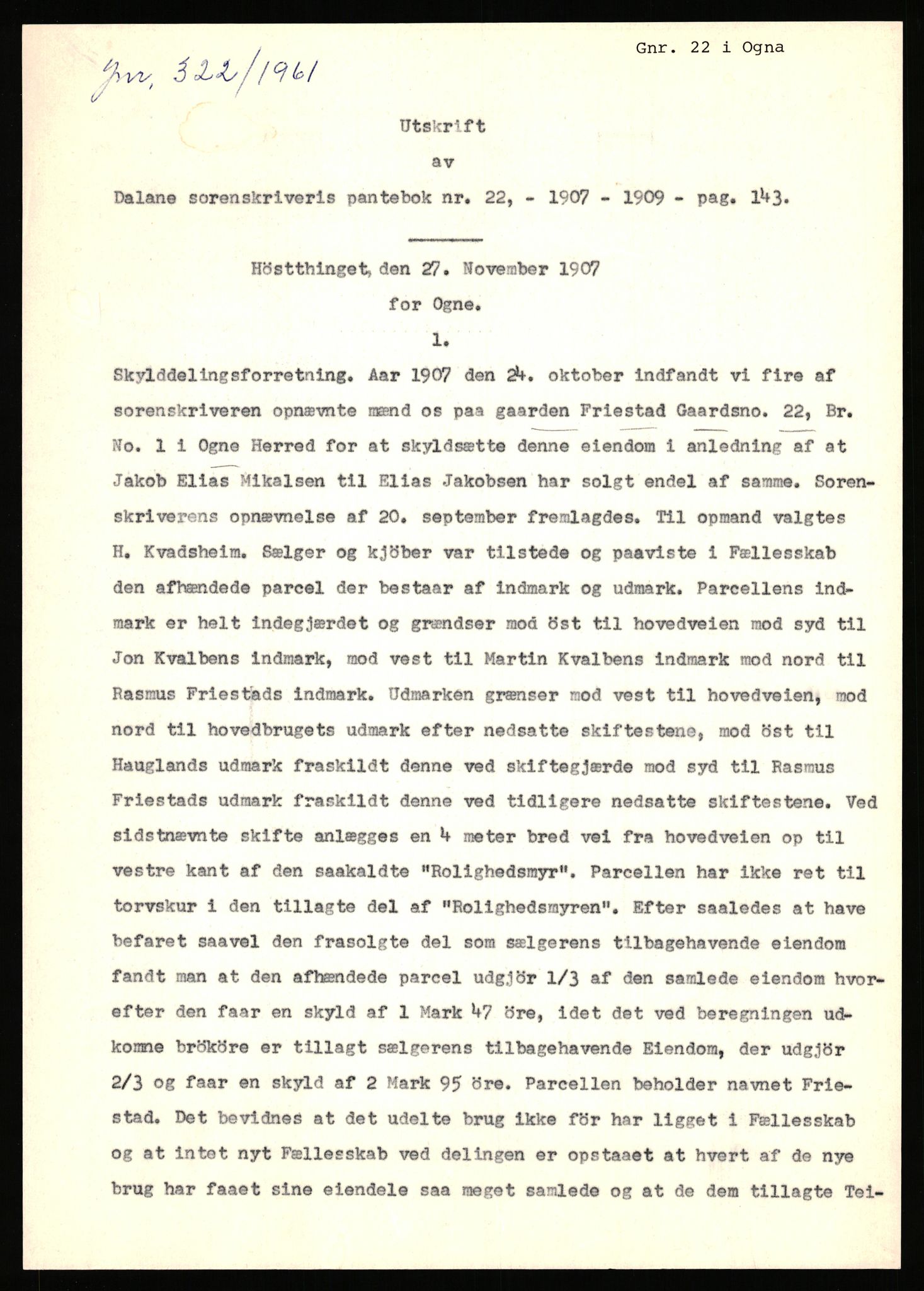 Statsarkivet i Stavanger, AV/SAST-A-101971/03/Y/Yj/L0022: Avskrifter sortert etter gårdsnavn: Foss - Frøiland i Hetland, 1750-1930, s. 532