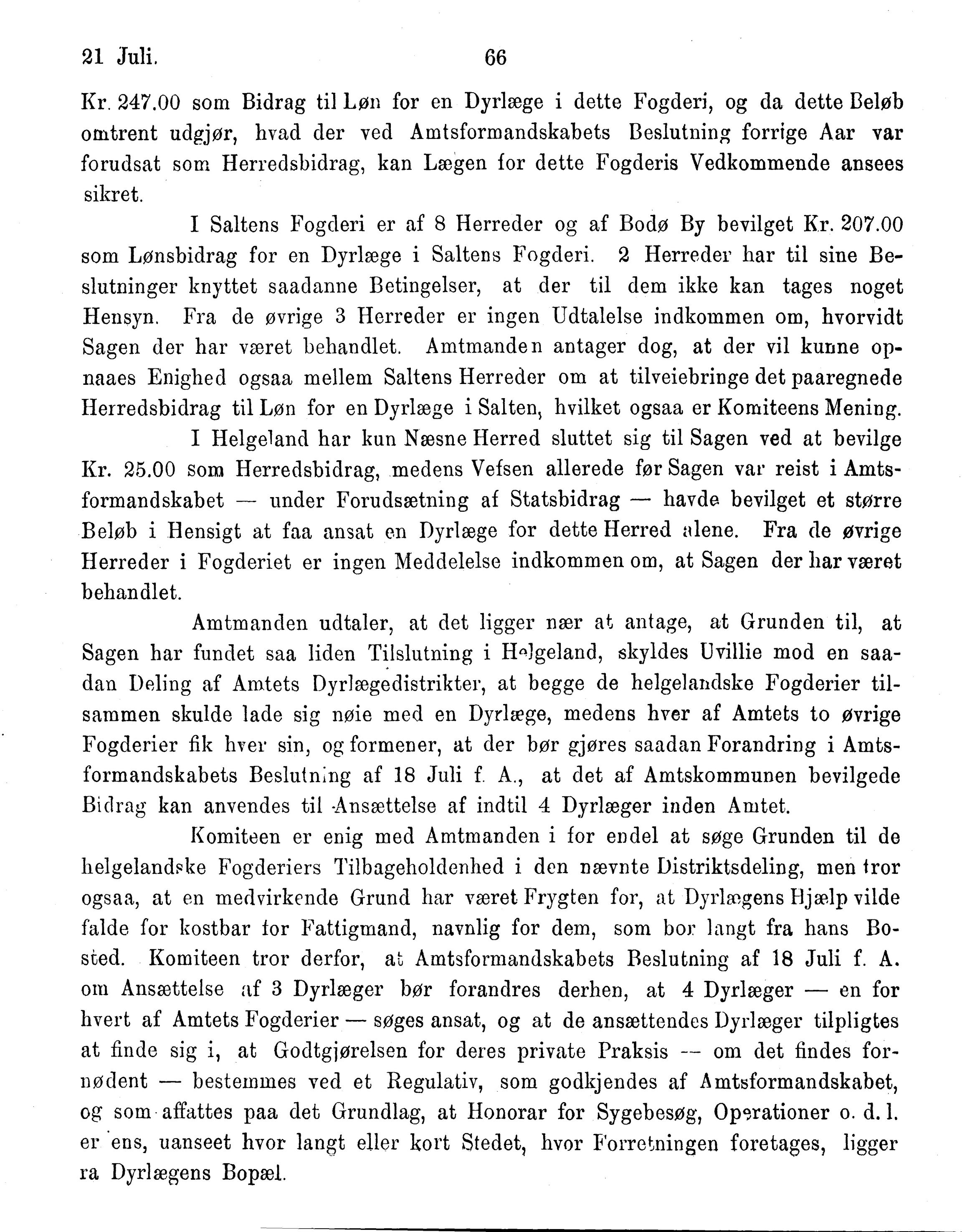 Nordland Fylkeskommune. Fylkestinget, AIN/NFK-17/176/A/Ac/L0015: Fylkestingsforhandlinger 1886-1890, 1886-1890