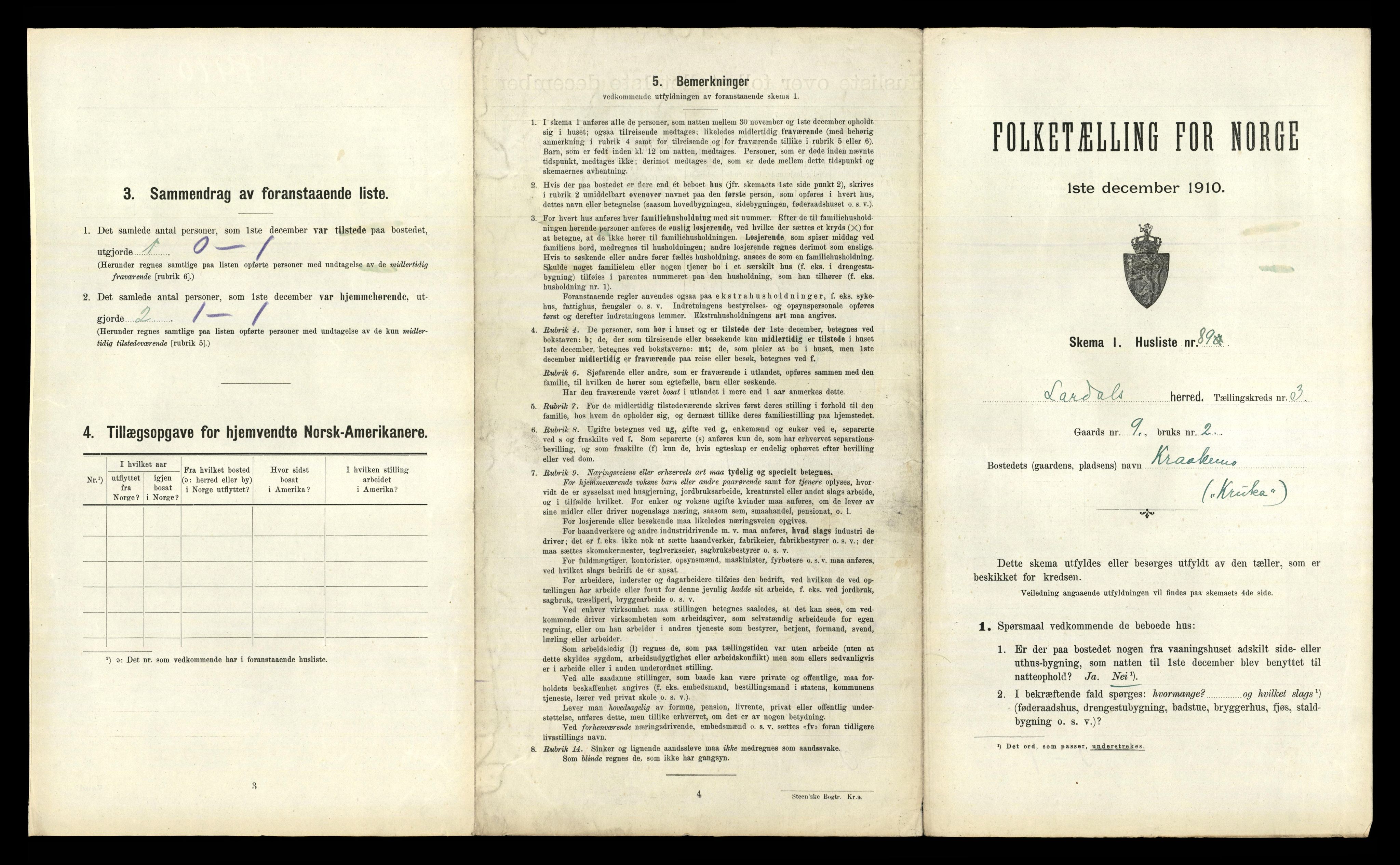 RA, Folketelling 1910 for 0728 Lardal herred, 1910, s. 530