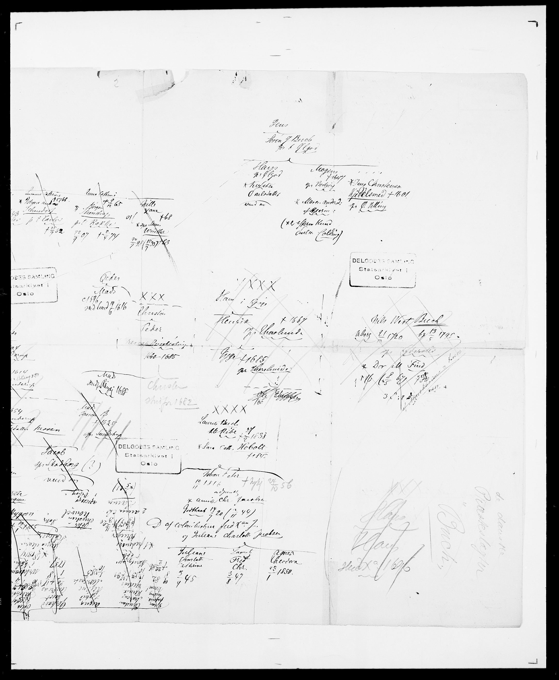 Delgobe, Charles Antoine - samling, AV/SAO-PAO-0038/D/Da/L0007: Buaas - Caphengst, s. 13