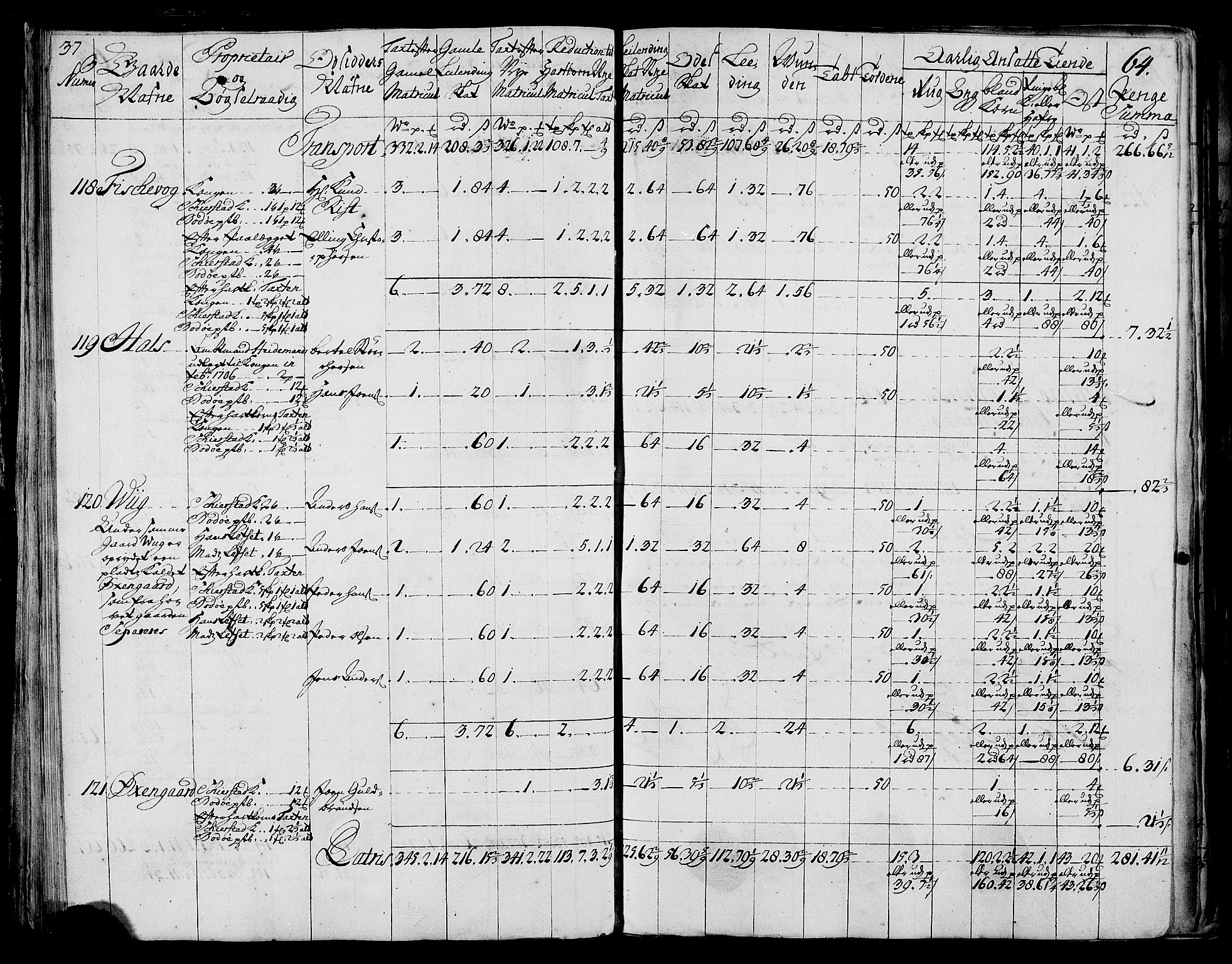 Rentekammeret inntil 1814, Realistisk ordnet avdeling, AV/RA-EA-4070/N/Nb/Nbf/L0173: Salten matrikkelprotokoll, 1723, s. 66