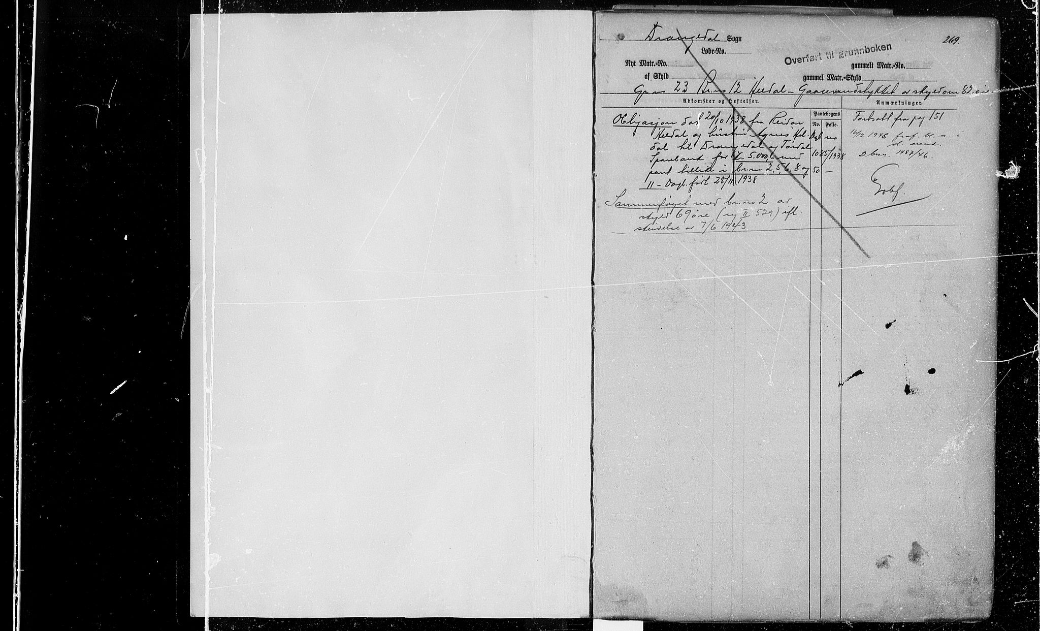 Kragerø sorenskriveri, SAKO/A-65/G/Gb/Gbd/L0001b: Panteregister nr. IV 1b, s. 268-269