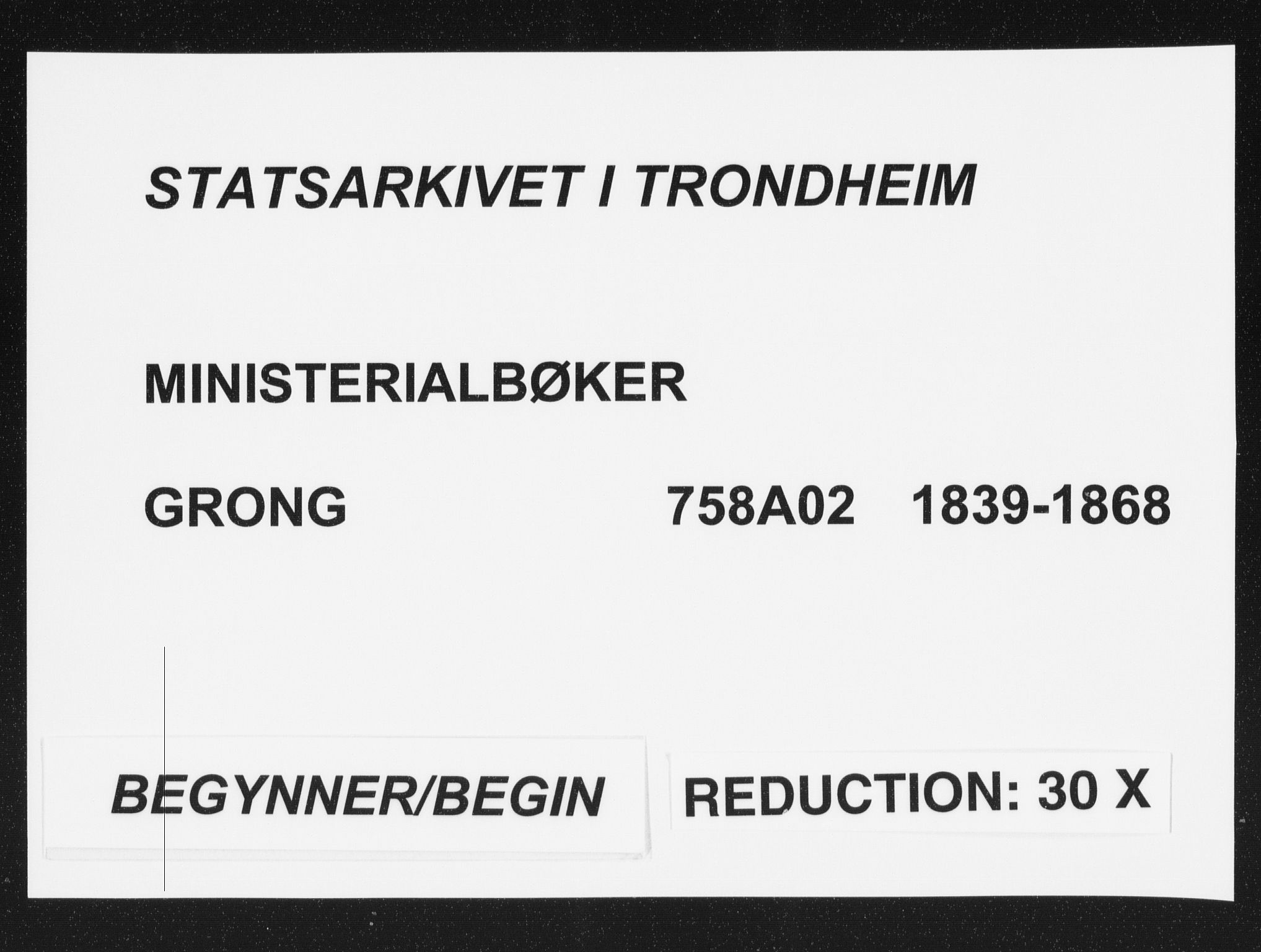 Ministerialprotokoller, klokkerbøker og fødselsregistre - Nord-Trøndelag, SAT/A-1458/758/L0513: Ministerialbok nr. 758A02 /1, 1839-1868