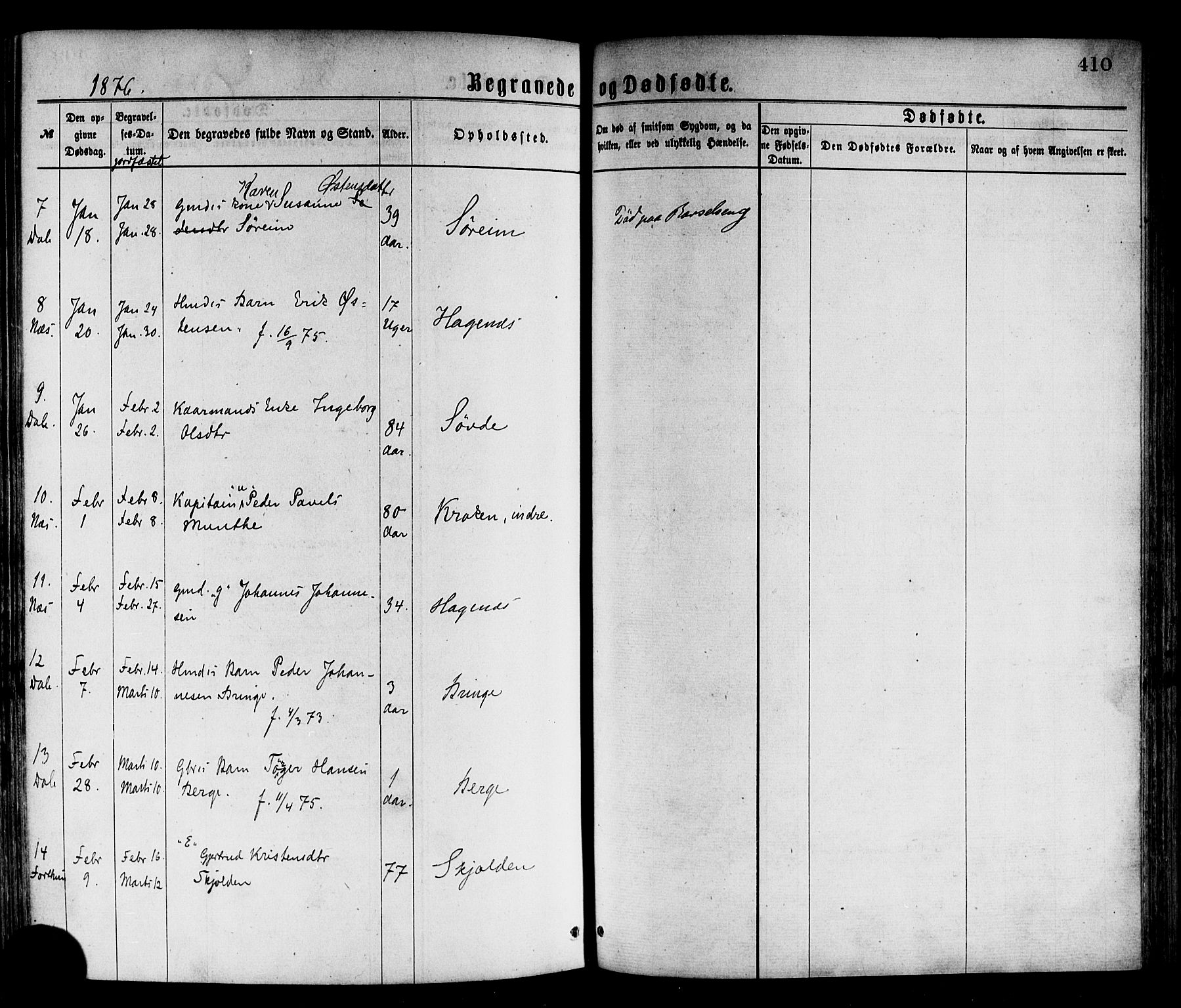 Luster sokneprestembete, AV/SAB-A-81101/H/Haa/Haaa/L0010: Ministerialbok nr. A 10, 1871-1886, s. 410