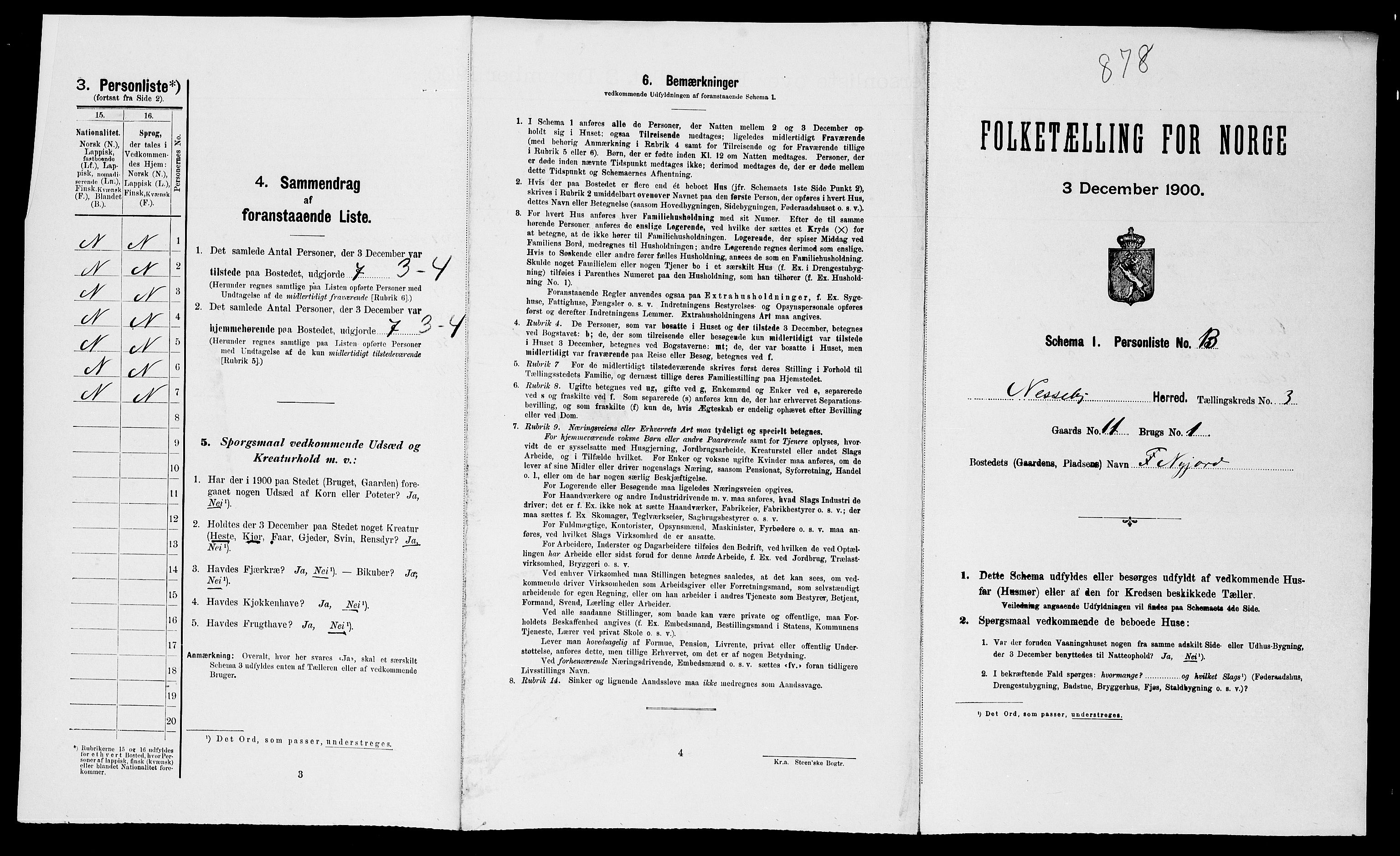 SATØ, Folketelling 1900 for 2027 Nesseby herred, 1900, s. 232