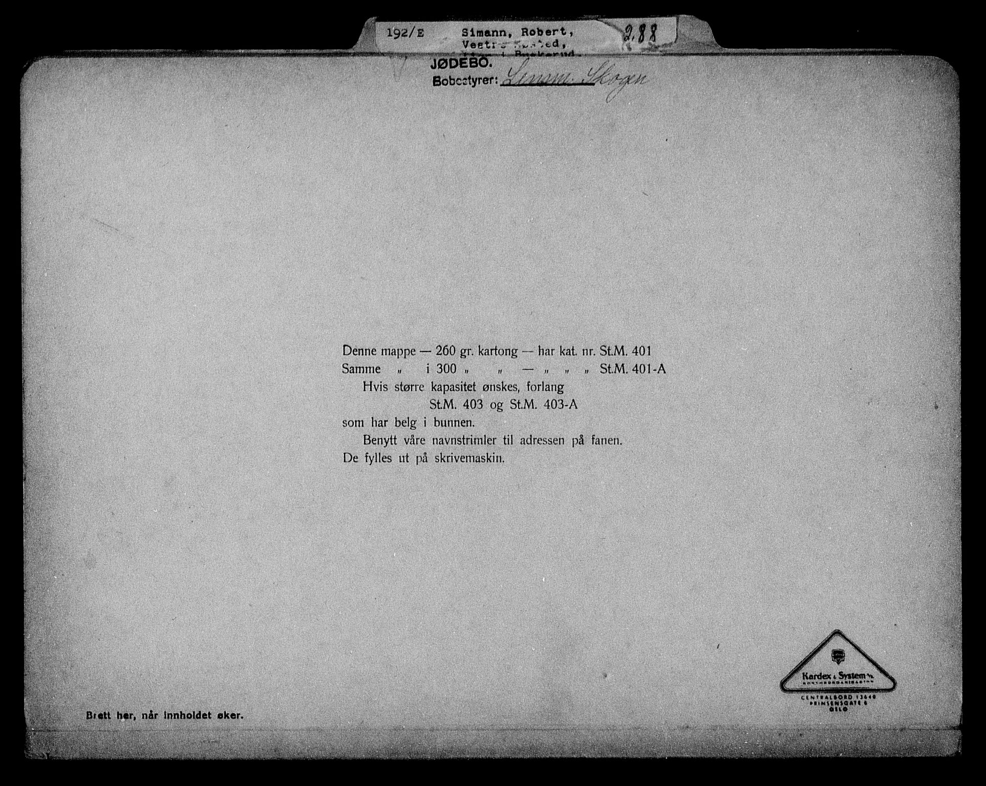 Justisdepartementet, Tilbakeføringskontoret for inndratte formuer, AV/RA-S-1564/H/Hc/Hcd/L1007: --, 1945-1947, s. 187