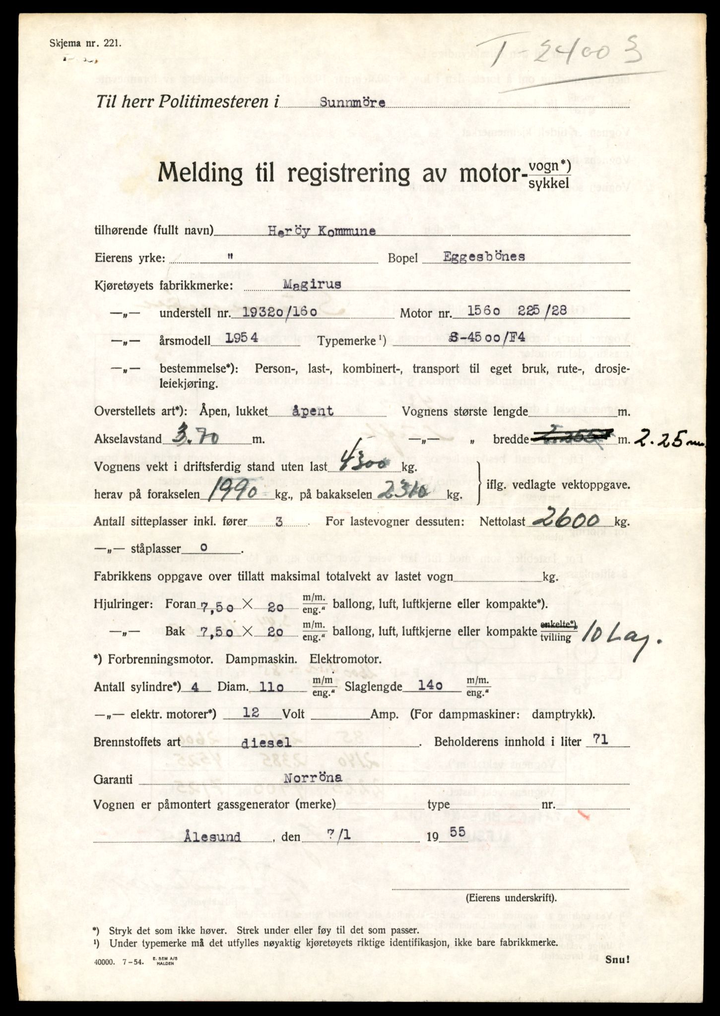 Møre og Romsdal vegkontor - Ålesund trafikkstasjon, AV/SAT-A-4099/F/Fe/L0033: Registreringskort for kjøretøy T 12151 - T 12474, 1927-1998, s. 373