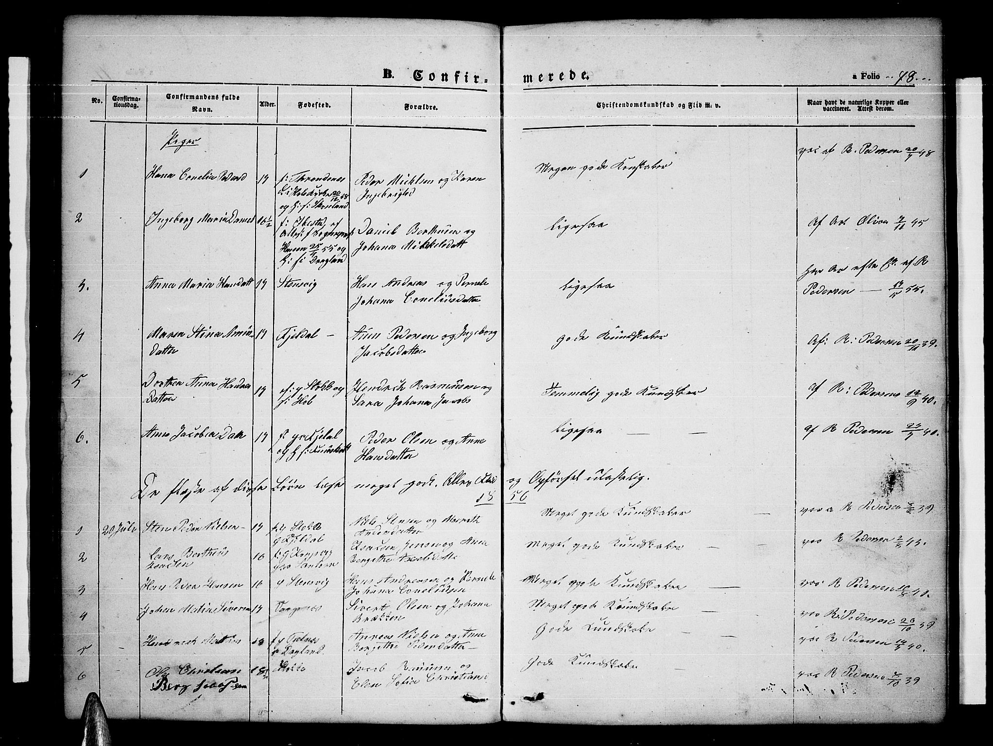 Ministerialprotokoller, klokkerbøker og fødselsregistre - Nordland, AV/SAT-A-1459/865/L0929: Klokkerbok nr. 865C01, 1840-1866, s. 78