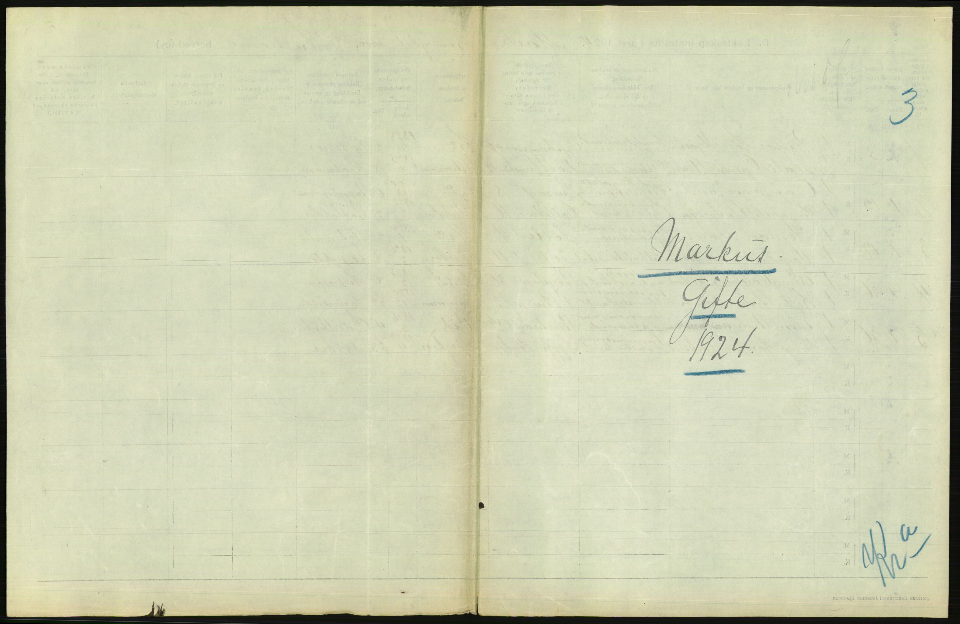 Statistisk sentralbyrå, Sosiodemografiske emner, Befolkning, AV/RA-S-2228/D/Df/Dfc/Dfcd/L0007: Kristiania: Gifte, 1924, s. 773
