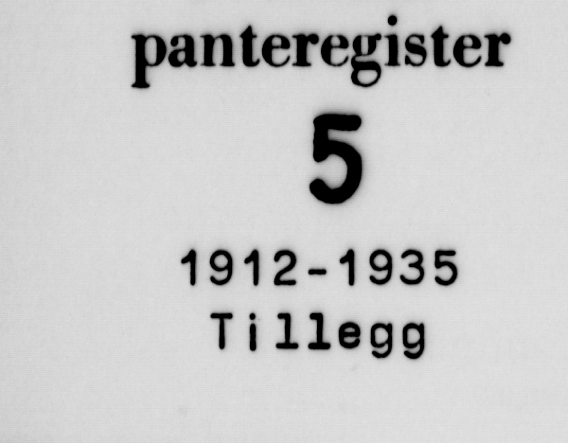 Nord-Hedmark sorenskriveri, SAH/TING-012/H/Ha/Haf/Hafa/L0005: Panteregister nr. 5, 1912-1935