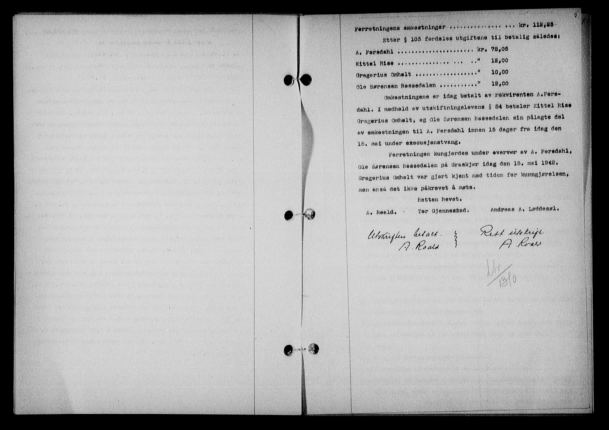 Nedenes sorenskriveri, AV/SAK-1221-0006/G/Gb/Gba/L0050: Pantebok nr. A-IV, 1942-1943, Dagboknr: 311/1943