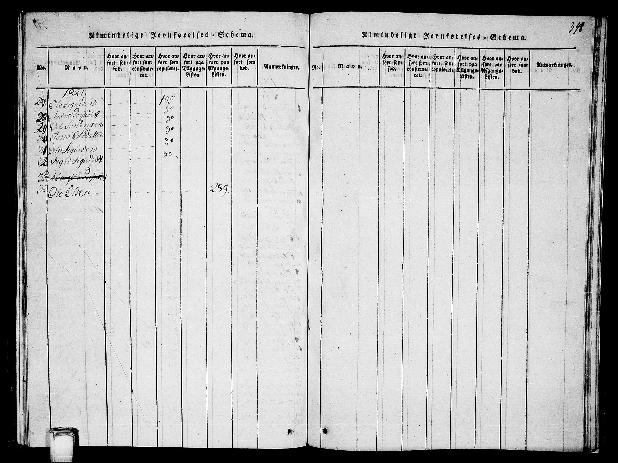 Vinje kirkebøker, SAKO/A-312/G/Ga/L0001: Klokkerbok nr. I 1, 1814-1843, s. 348