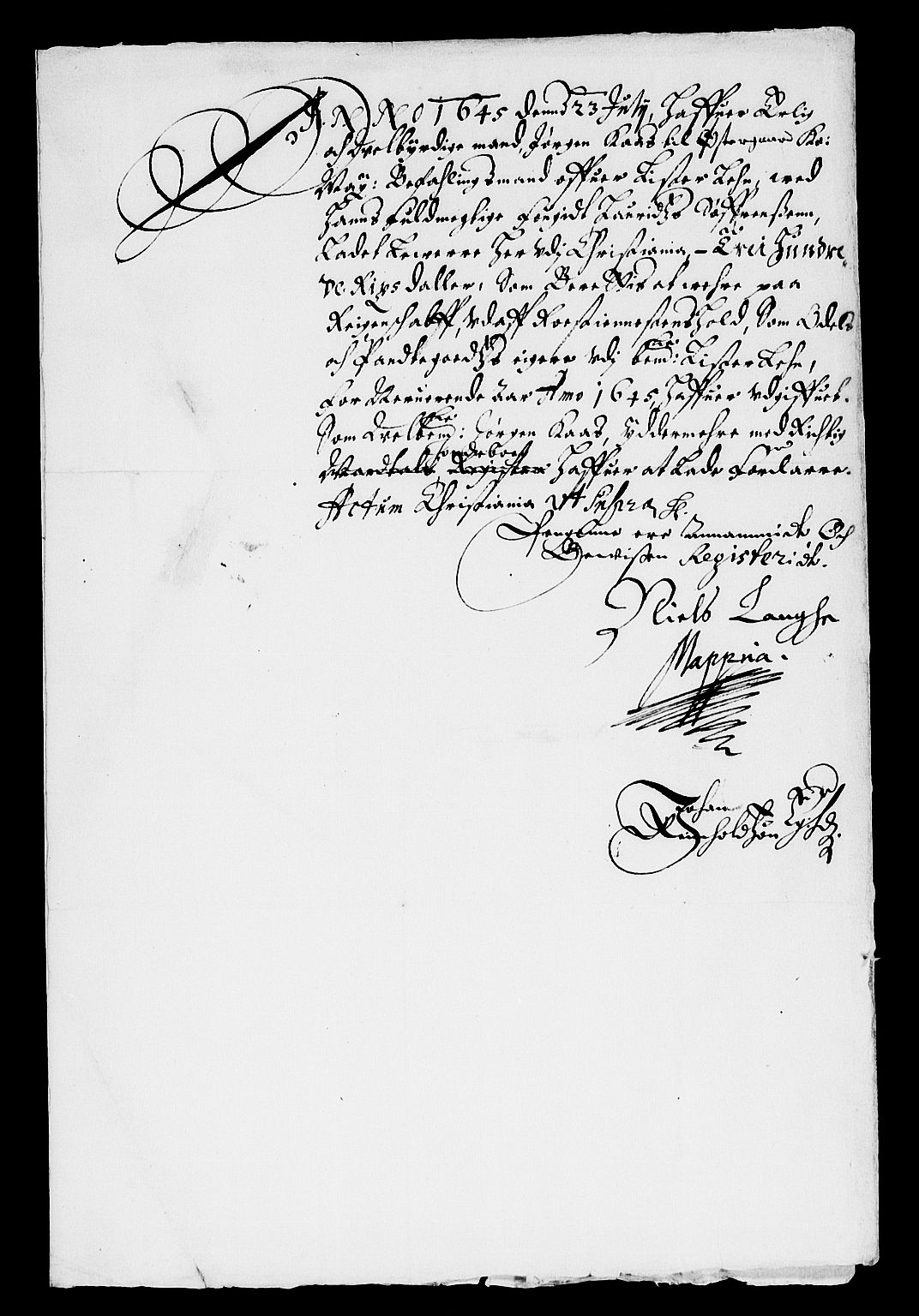 Rentekammeret inntil 1814, Reviderte regnskaper, Lensregnskaper, AV/RA-EA-5023/R/Rb/Rbr/L0016: Lista len, 1645-1647