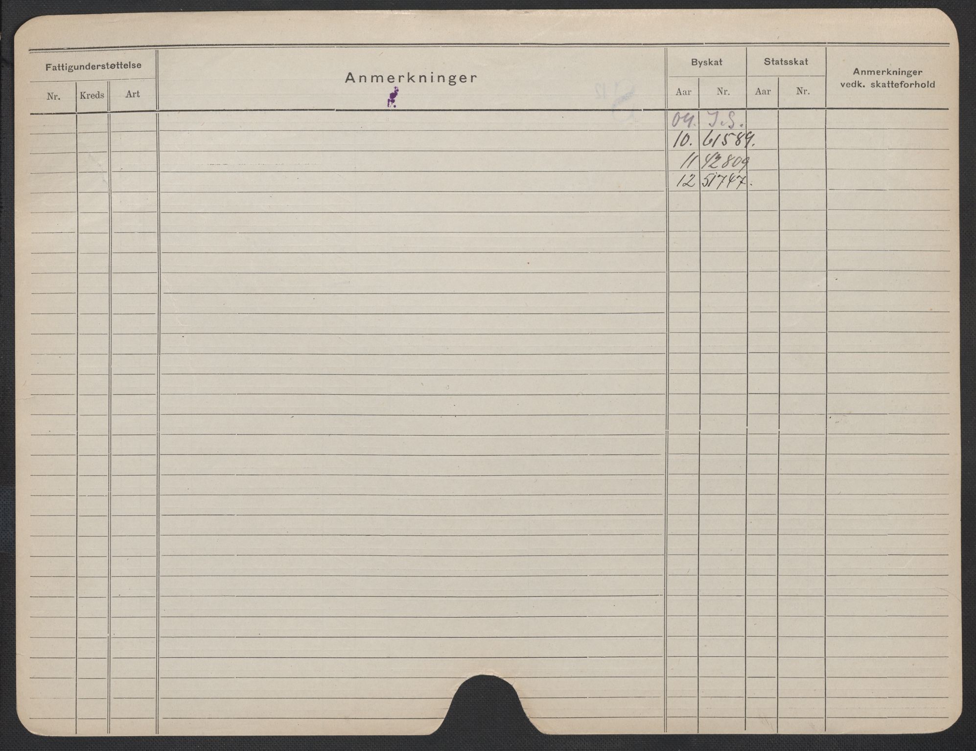 Oslo folkeregister, Registerkort, SAO/A-11715/F/Fa/Fac/L0015: Kvinner, 1906-1914, s. 1426b