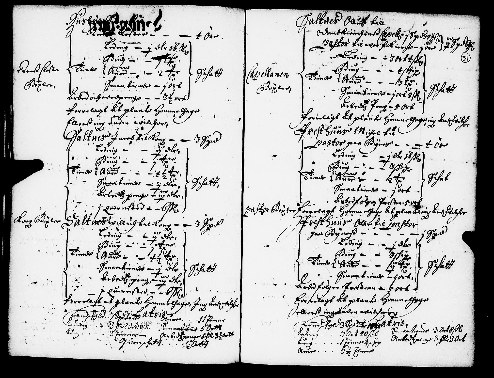 Rentekammeret inntil 1814, Realistisk ordnet avdeling, AV/RA-EA-4070/N/Nb/Nba/L0052: Strinda len, 1667, s. 30b-31a