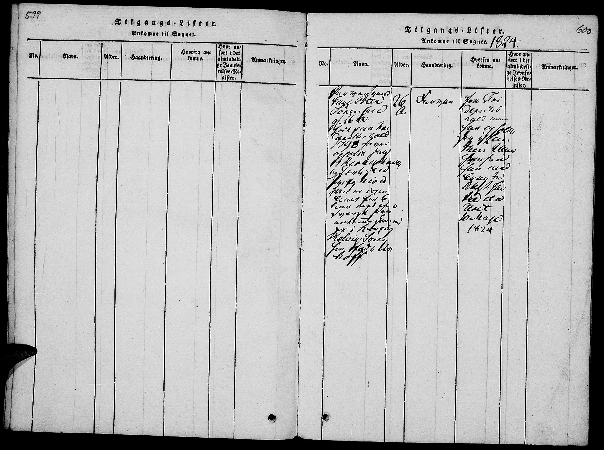Vang prestekontor, Hedmark, SAH/PREST-008/H/Ha/Haa/L0008: Ministerialbok nr. 8, 1815-1826, s. 597-598