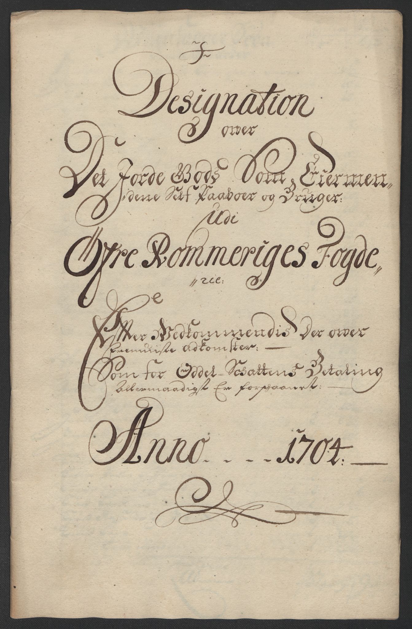 Rentekammeret inntil 1814, Reviderte regnskaper, Fogderegnskap, AV/RA-EA-4092/R12/L0717: Fogderegnskap Øvre Romerike, 1704-1705, s. 177