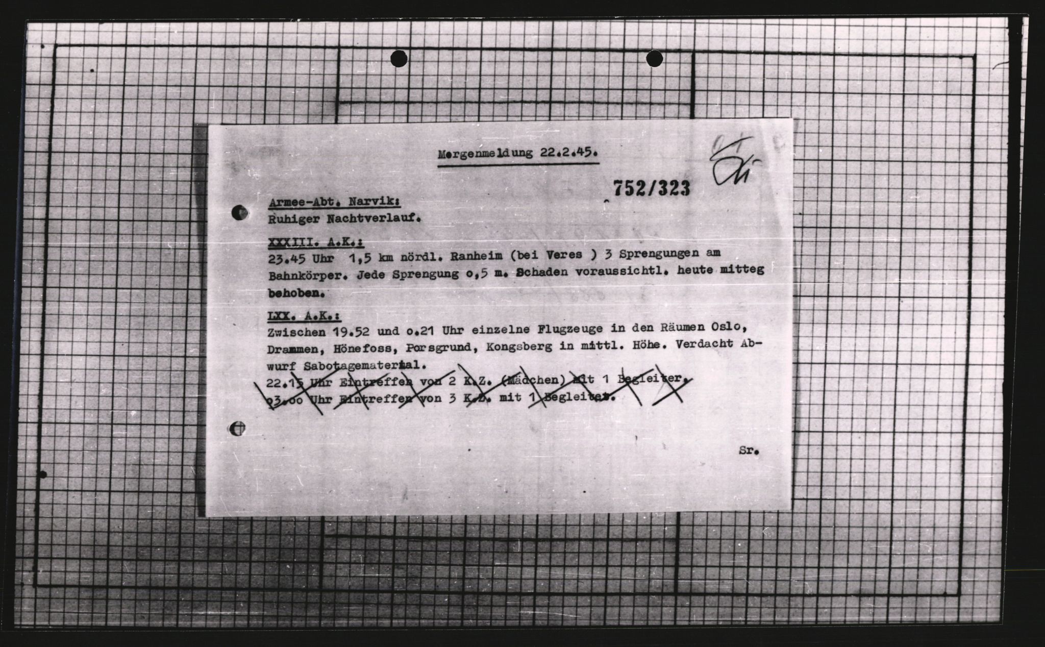 Forsvarets Overkommando. 2 kontor. Arkiv 11.4. Spredte tyske arkivsaker, AV/RA-RAFA-7031/D/Dar/Dara/L0007: Krigsdagbøker for 20. Gebirgs-Armee-Oberkommando (AOK 20), 1945, s. 547