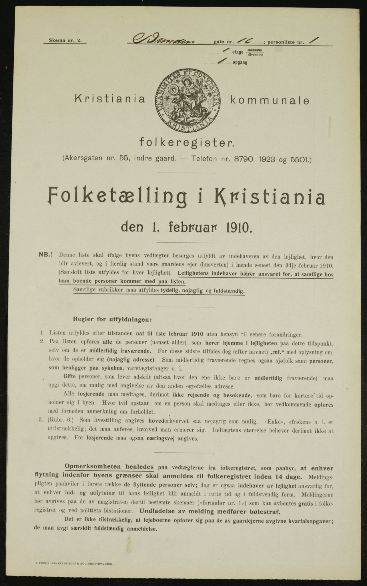 OBA, Kommunal folketelling 1.2.1910 for Kristiania, 1910, s. 8436