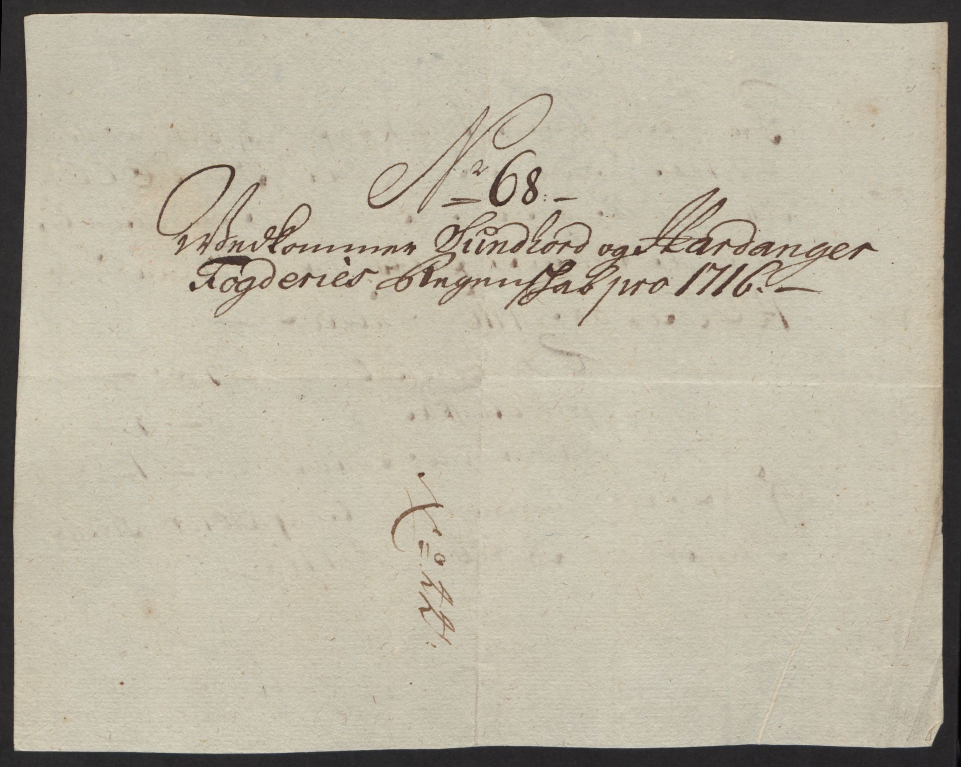 Rentekammeret inntil 1814, Reviderte regnskaper, Fogderegnskap, AV/RA-EA-4092/R48/L2992: Fogderegnskap Sunnhordland og Hardanger, 1716, s. 304
