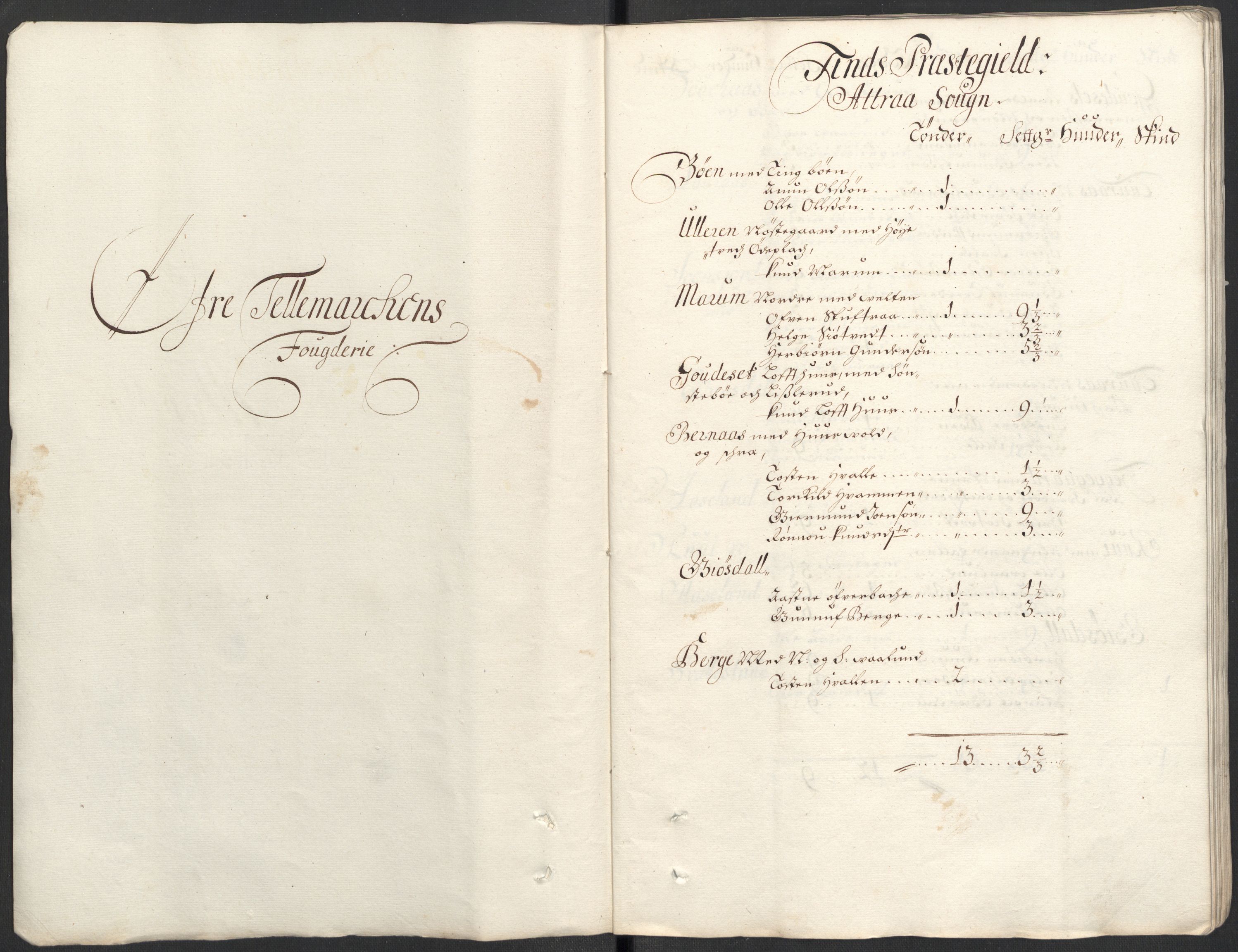 Rentekammeret inntil 1814, Reviderte regnskaper, Fogderegnskap, AV/RA-EA-4092/R35/L2087: Fogderegnskap Øvre og Nedre Telemark, 1687-1689, s. 257