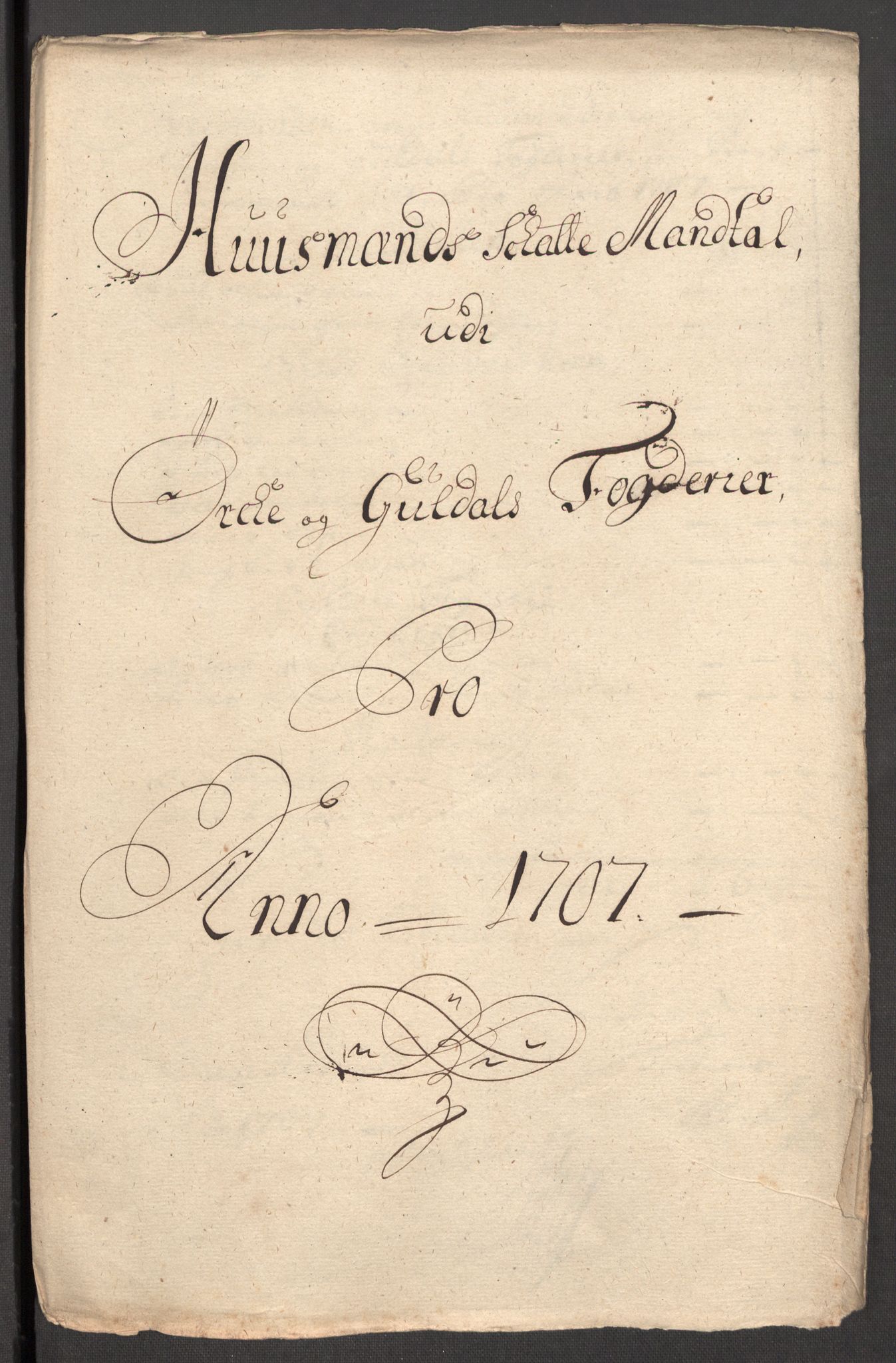 Rentekammeret inntil 1814, Reviderte regnskaper, Fogderegnskap, AV/RA-EA-4092/R60/L3957: Fogderegnskap Orkdal og Gauldal, 1707, s. 225