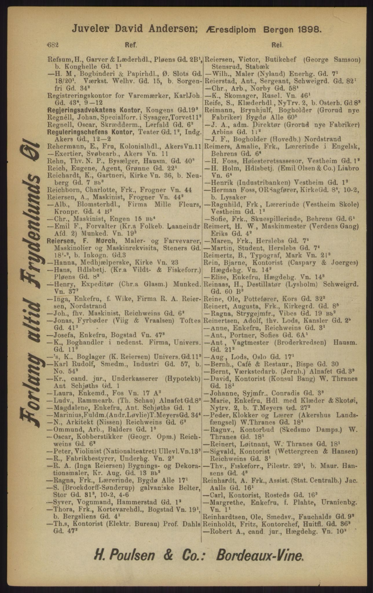 Kristiania/Oslo adressebok, PUBL/-, 1902, s. 682