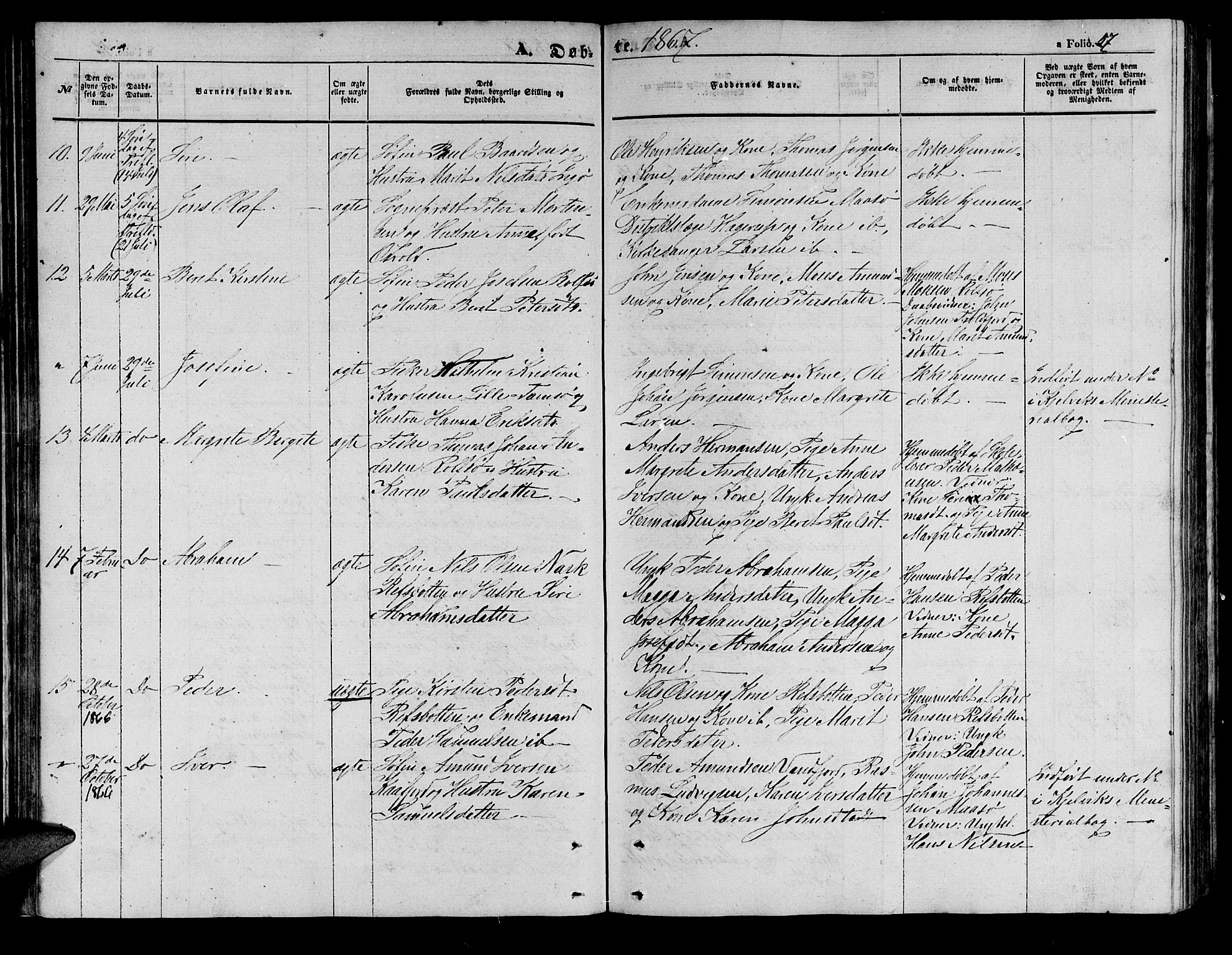 Måsøy sokneprestkontor, AV/SATØ-S-1348/H/Hb/L0001klokker: Klokkerbok nr. 1, 1852-1877, s. 57