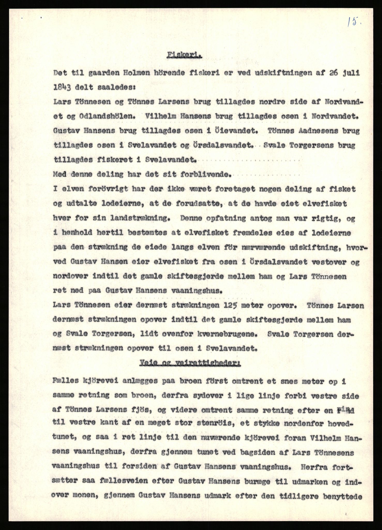 Statsarkivet i Stavanger, AV/SAST-A-101971/03/Y/Yj/L0038: Avskrifter sortert etter gårdsnavn: Hodne - Holte, 1750-1930, s. 549