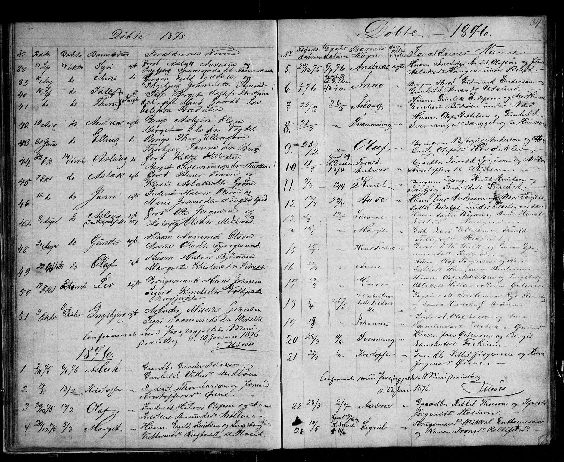 Kviteseid kirkebøker, AV/SAKO-A-276/G/Ga/L0001: Klokkerbok nr. I 1, 1850-1893, s. 34