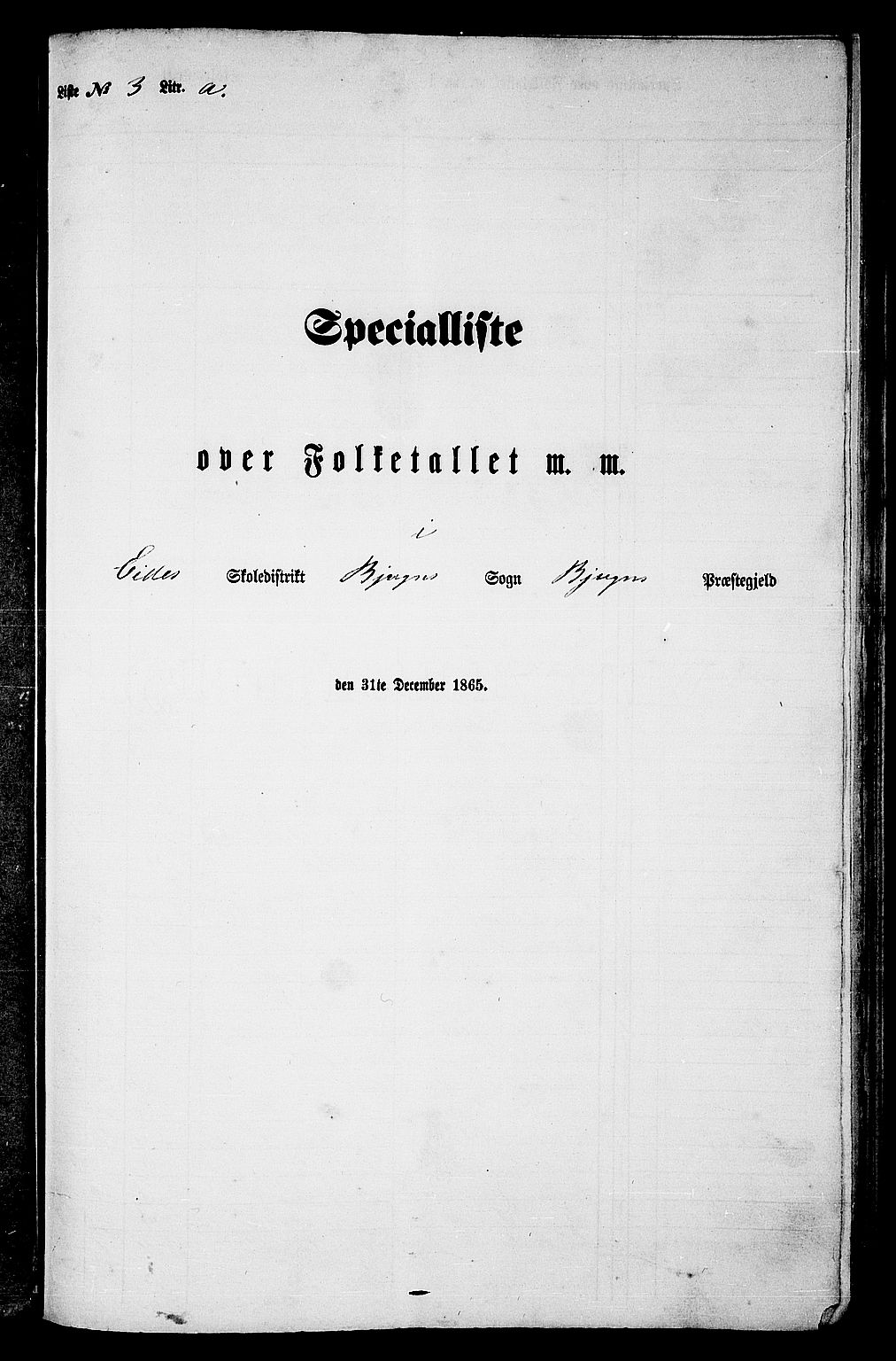 RA, Folketelling 1865 for 1627P Bjugn prestegjeld, 1865, s. 66